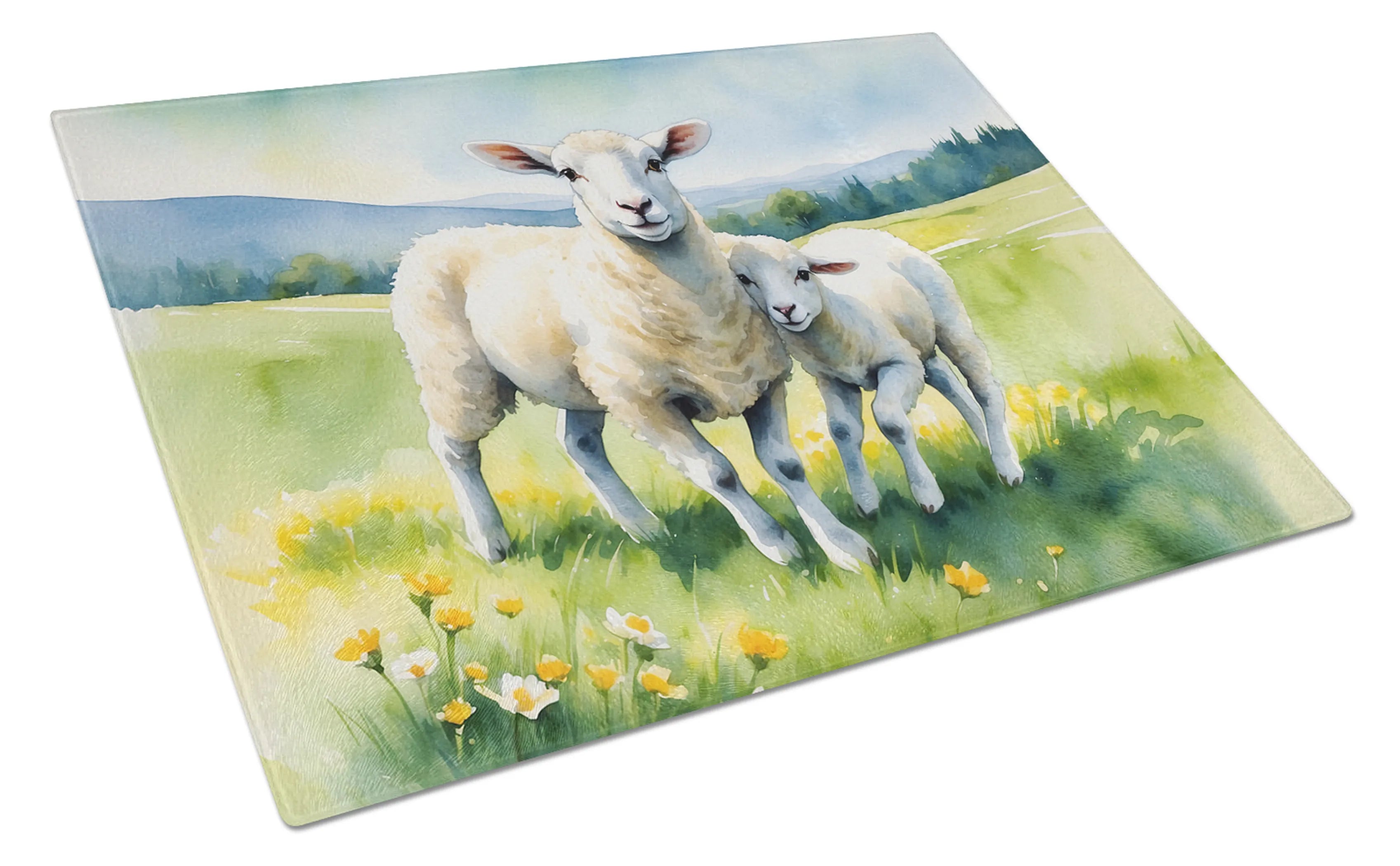 Animals Around Glass Cutting Board - Size: LARGE | Pack Of: 1 | Collection name: Animals around