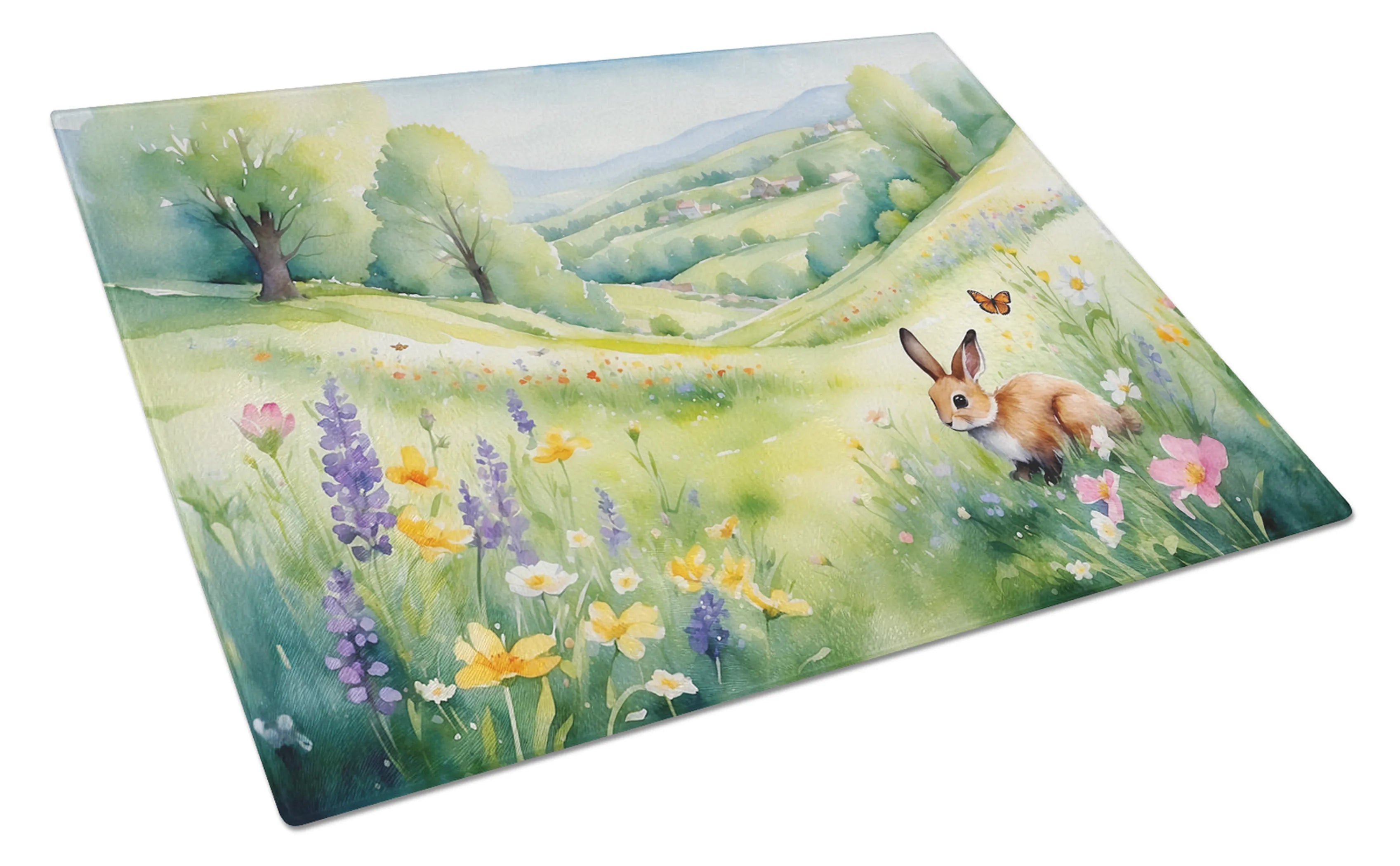 Animals Around Glass Cutting Board - Size: LARGE | Pack Of: 1 | Collection name: Animals around