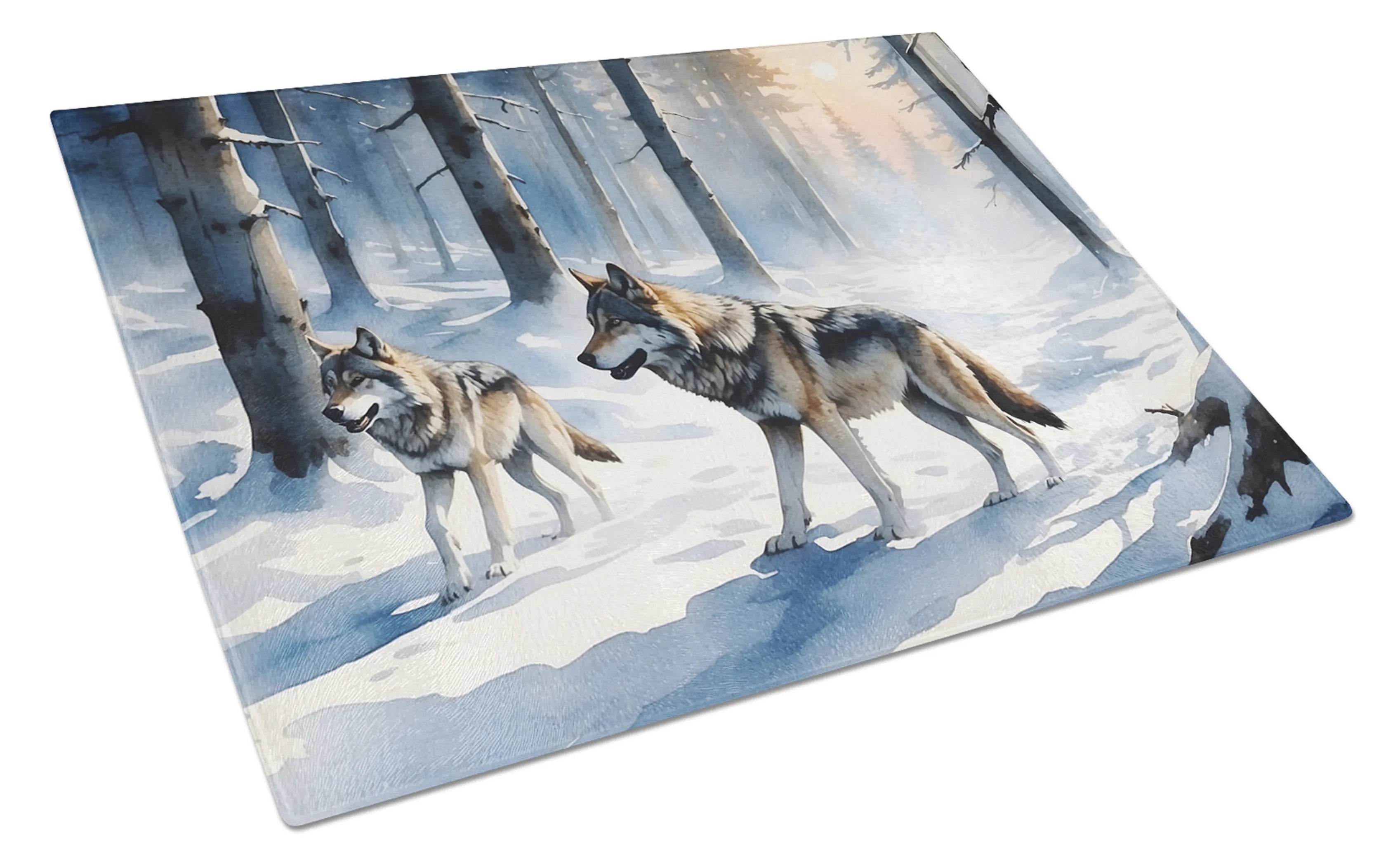 Animals Around Glass Cutting Board - Size: LARGE | Pack Of: 1 | Collection name: Animals around