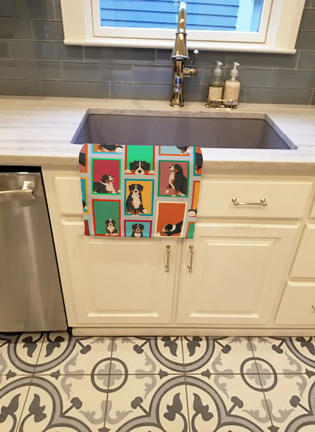 Lots of Dogs Kitchen Towel - Size: 25HX15W | Pack Of: 1 | Collection name: Lots of dogs