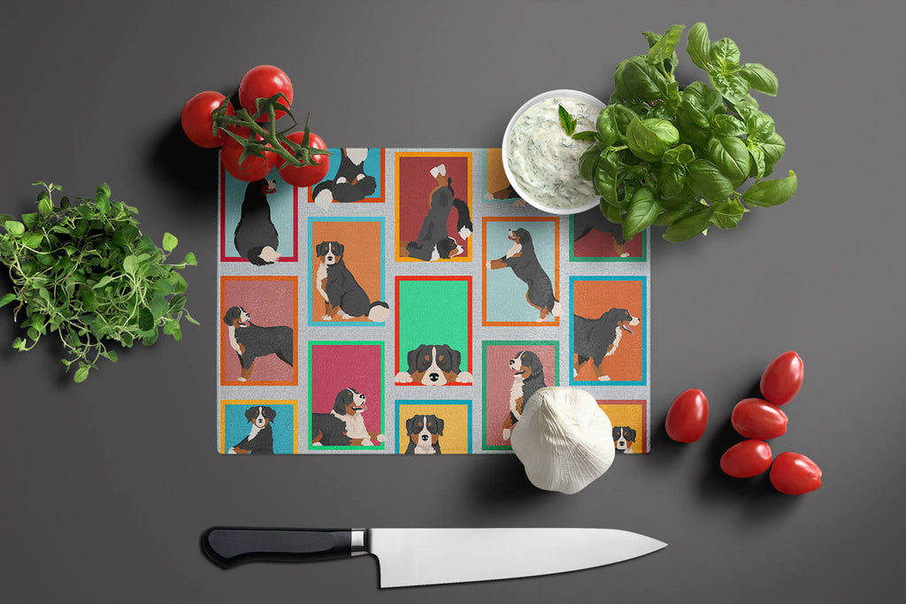 Lots of Dogs Glass Cutting Board - Size: LARGE | Pack Of: 1 | Collection name: Lots of dogs