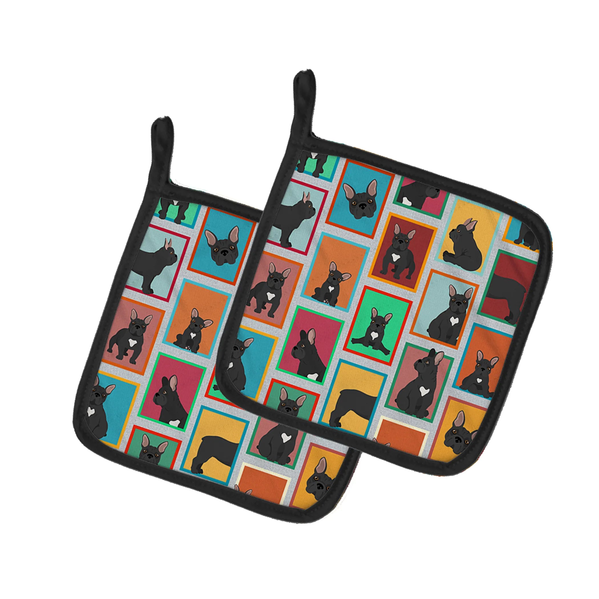 Lots of Dogs Pair of Pot Holders - Size: 7.5HX7.5W | Pack Of: 1 | Collection name: Lots of dogs