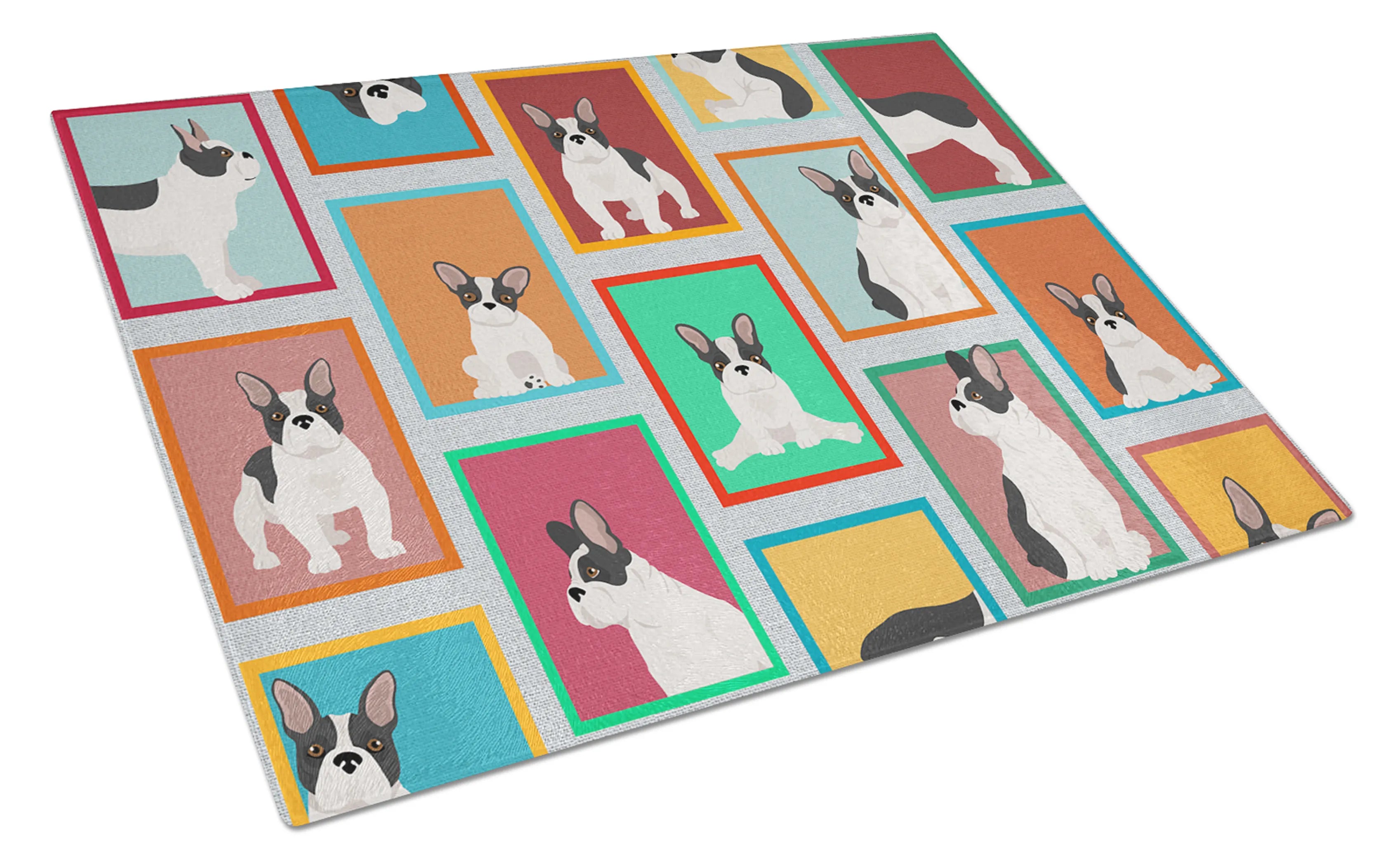 Lots of Dogs Glass Cutting Board - Size: LARGE | Pack Of: 1 | Collection name: Lots of dogs