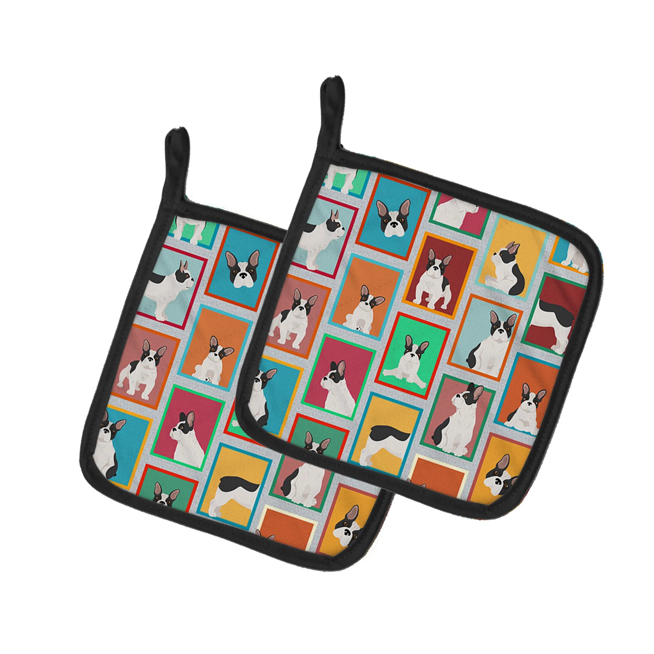 Lots of Dogs Pair of Pot Holders - Size: 7.5HX7.5W | Pack Of: 1 | Collection name: Lots of dogs