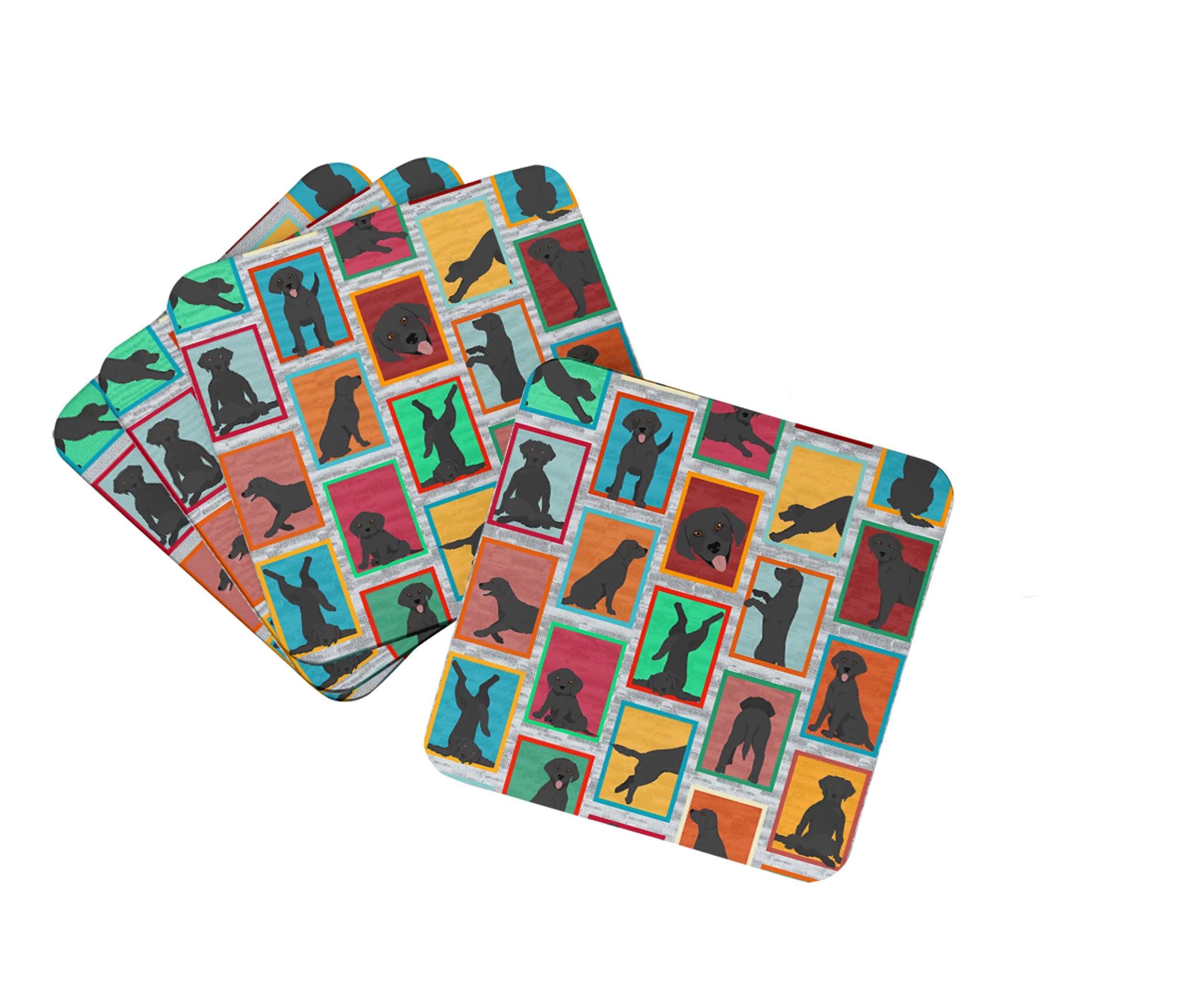 Lots of Dogs Foam Coasters - Size: 3.5 | Pack Of: 1 | Collection name: Lots of dogs