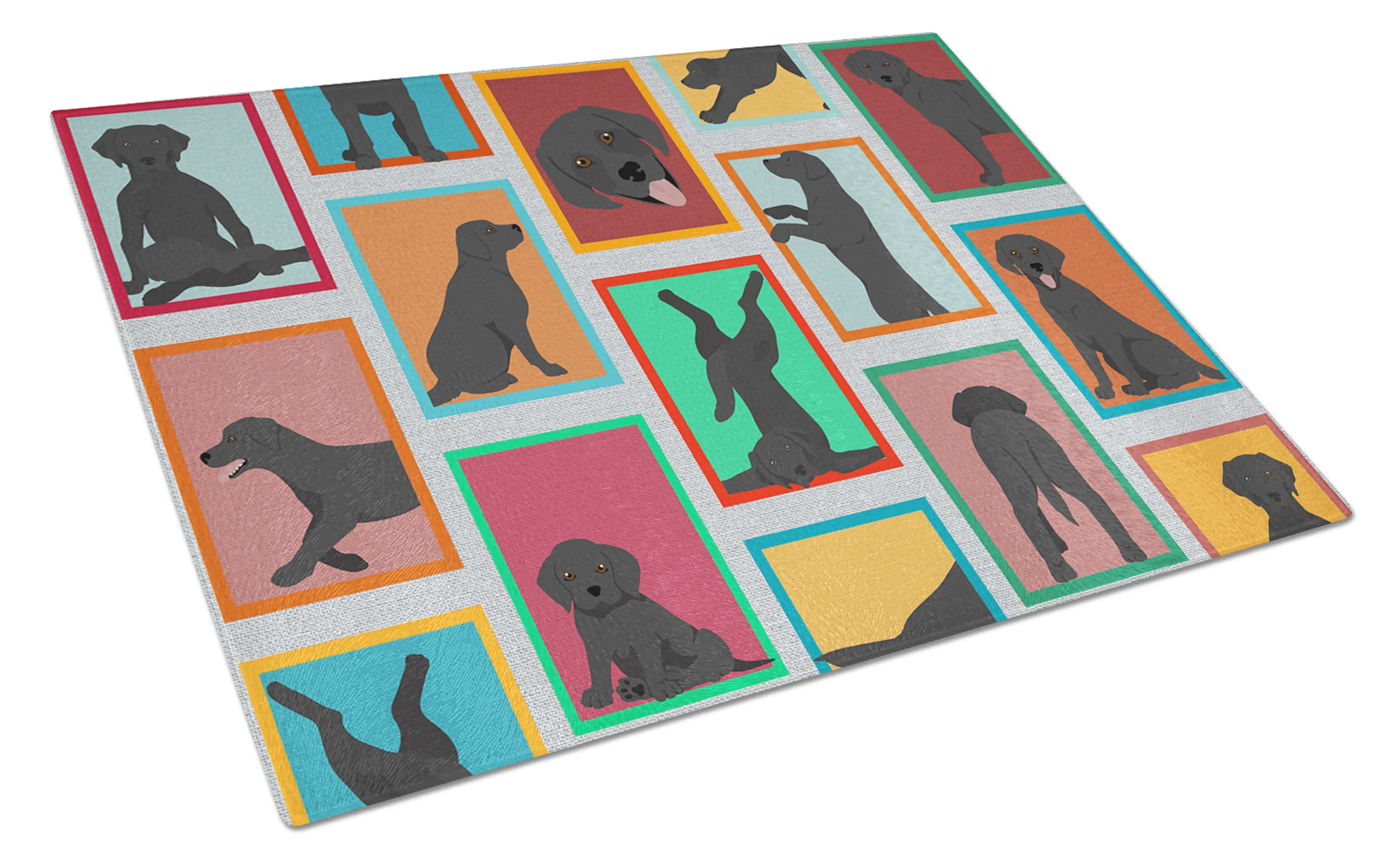 Lots of Dogs Glass Cutting Board - Size: LARGE | Pack Of: 1 | Collection name: Lots of dogs