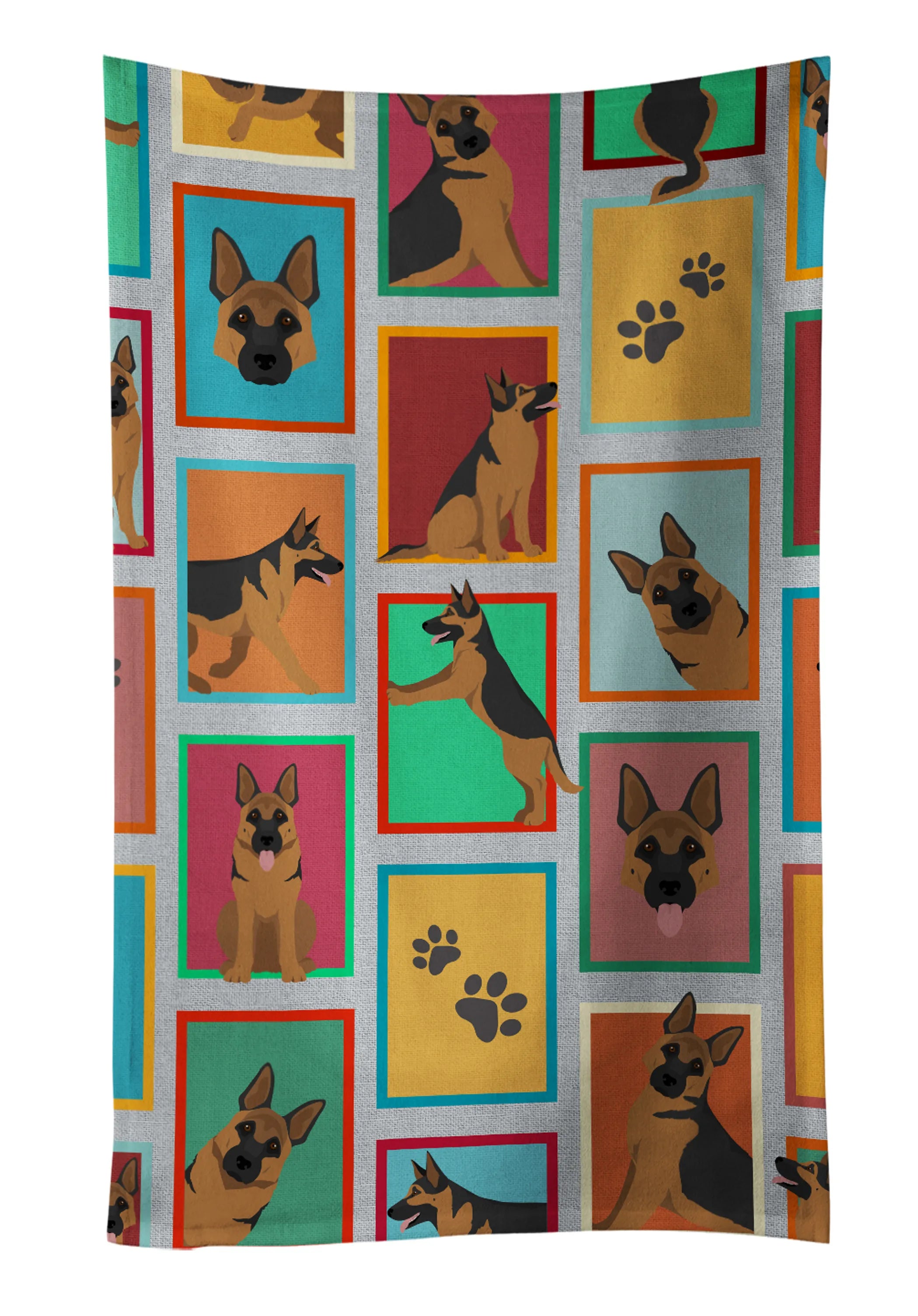 Lots of Dogs Kitchen Towel - Size: 25HX15W | Pack Of: 1 | Collection name: Lots of dogs