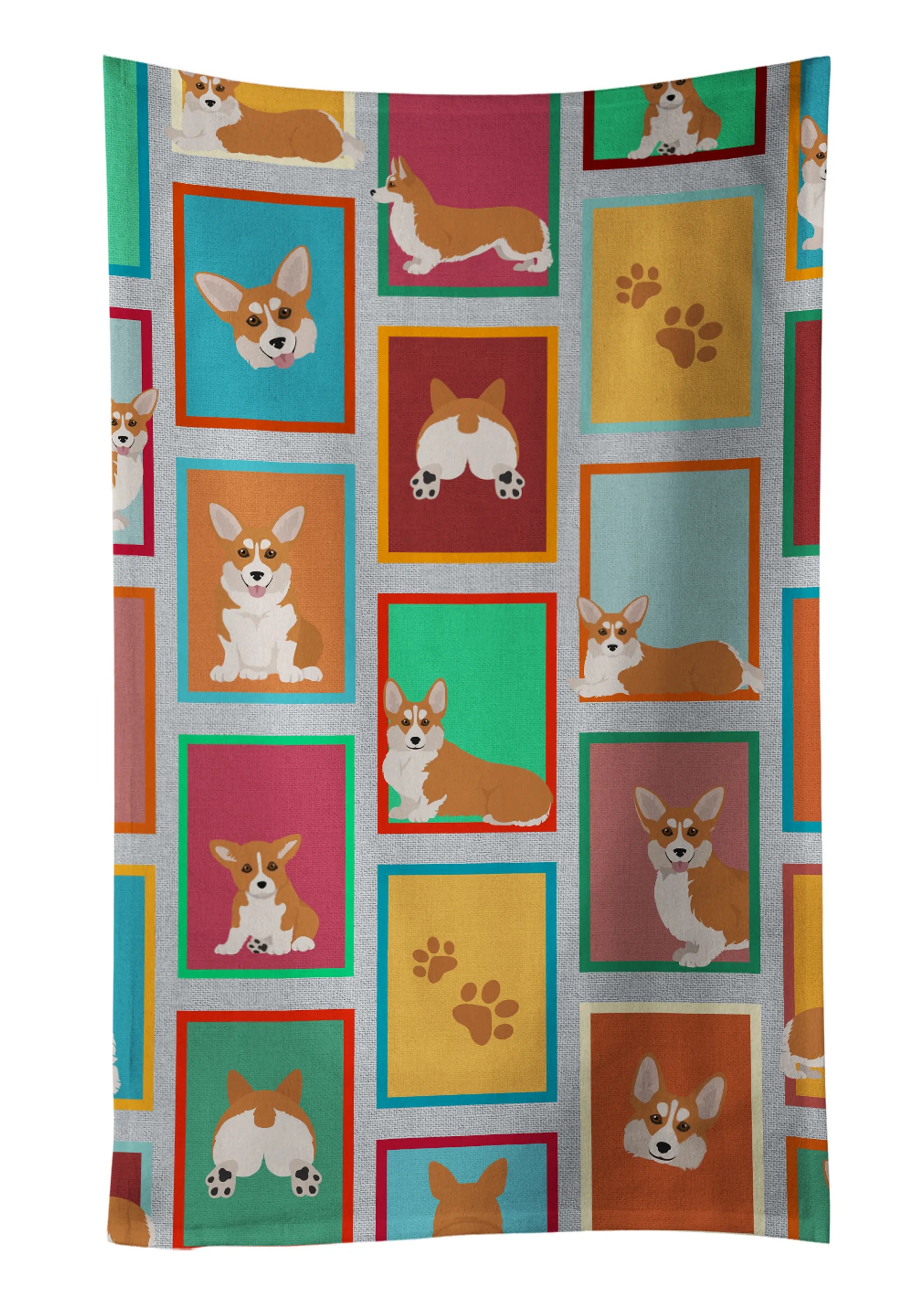 Lots of Dogs Kitchen Towel - Size: 25HX15W | Pack Of: 1 | Collection name: Lots of dogs