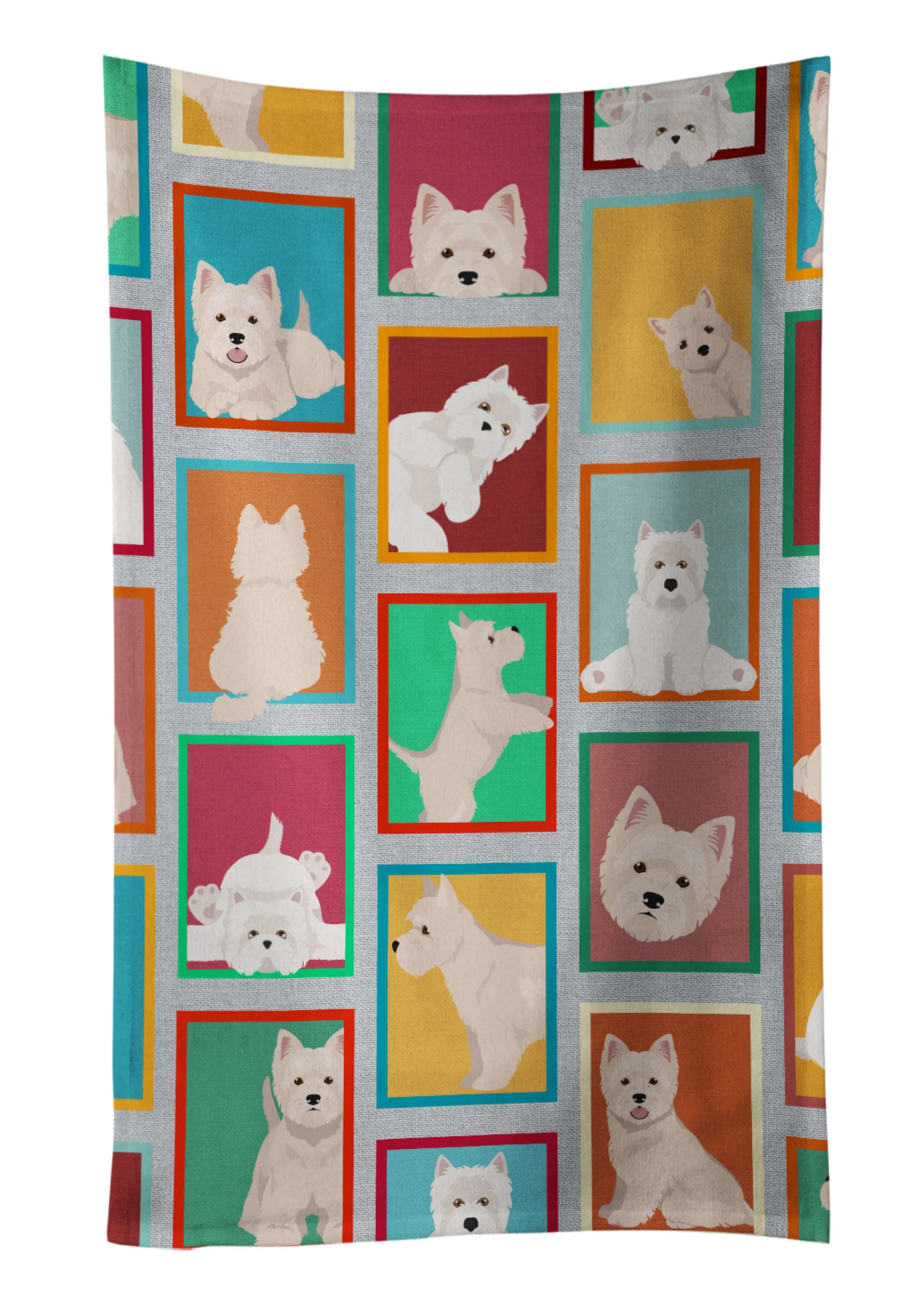 Lots of Dogs Kitchen Towel - Size: 25HX15W | Pack Of: 1 | Collection name: Lots of dogs