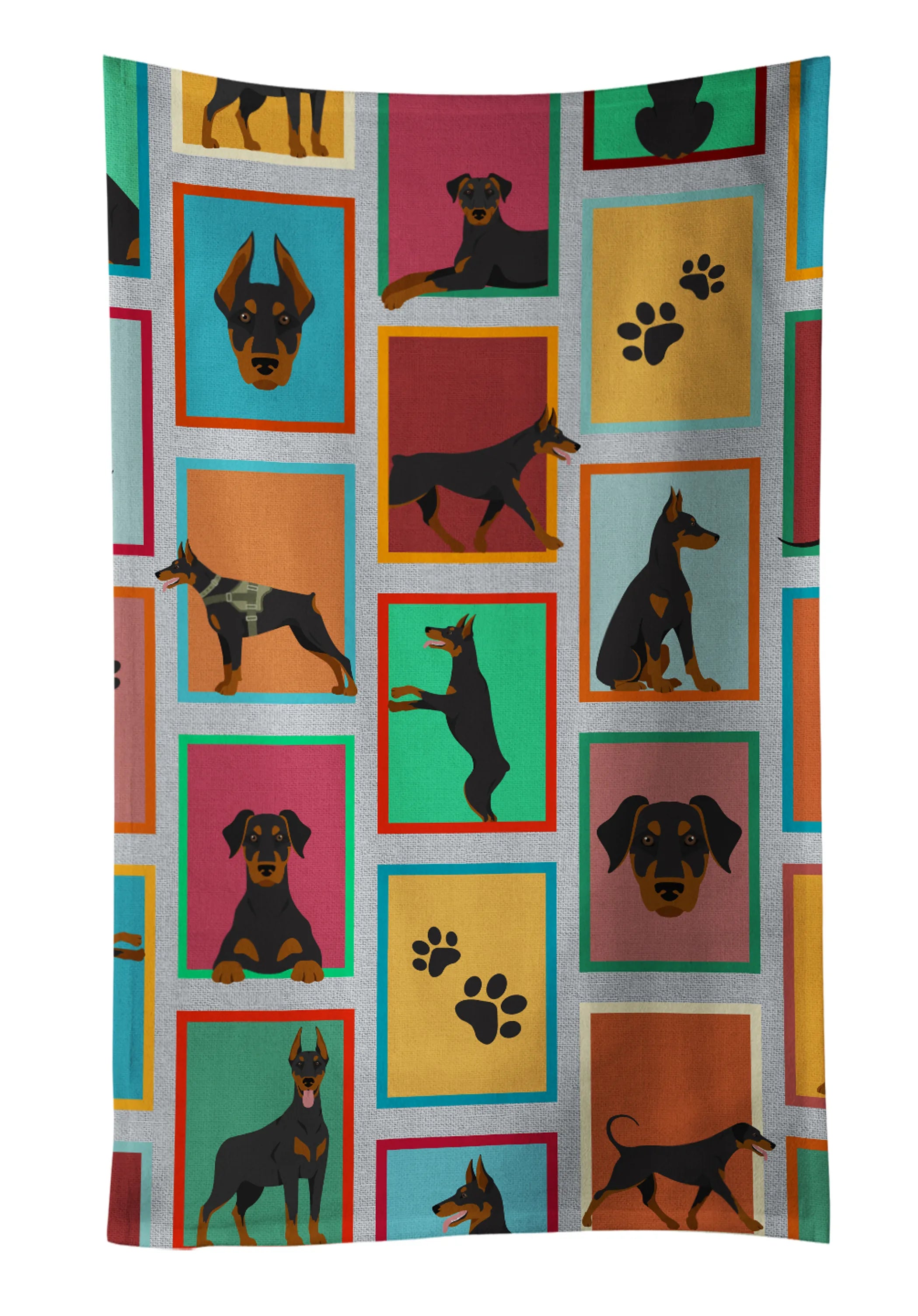 Lots of Dogs Kitchen Towel - Size: 25HX15W | Pack Of: 1 | Collection name: Lots of dogs