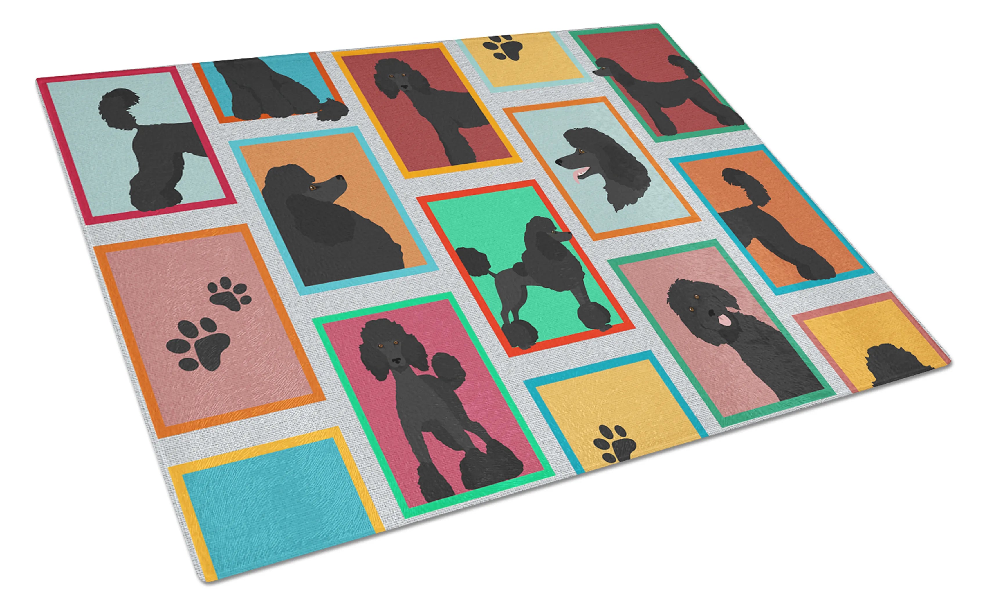 Lots of Dogs Glass Cutting Board - Size: LARGE | Pack Of: 1 | Collection name: Lots of dogs