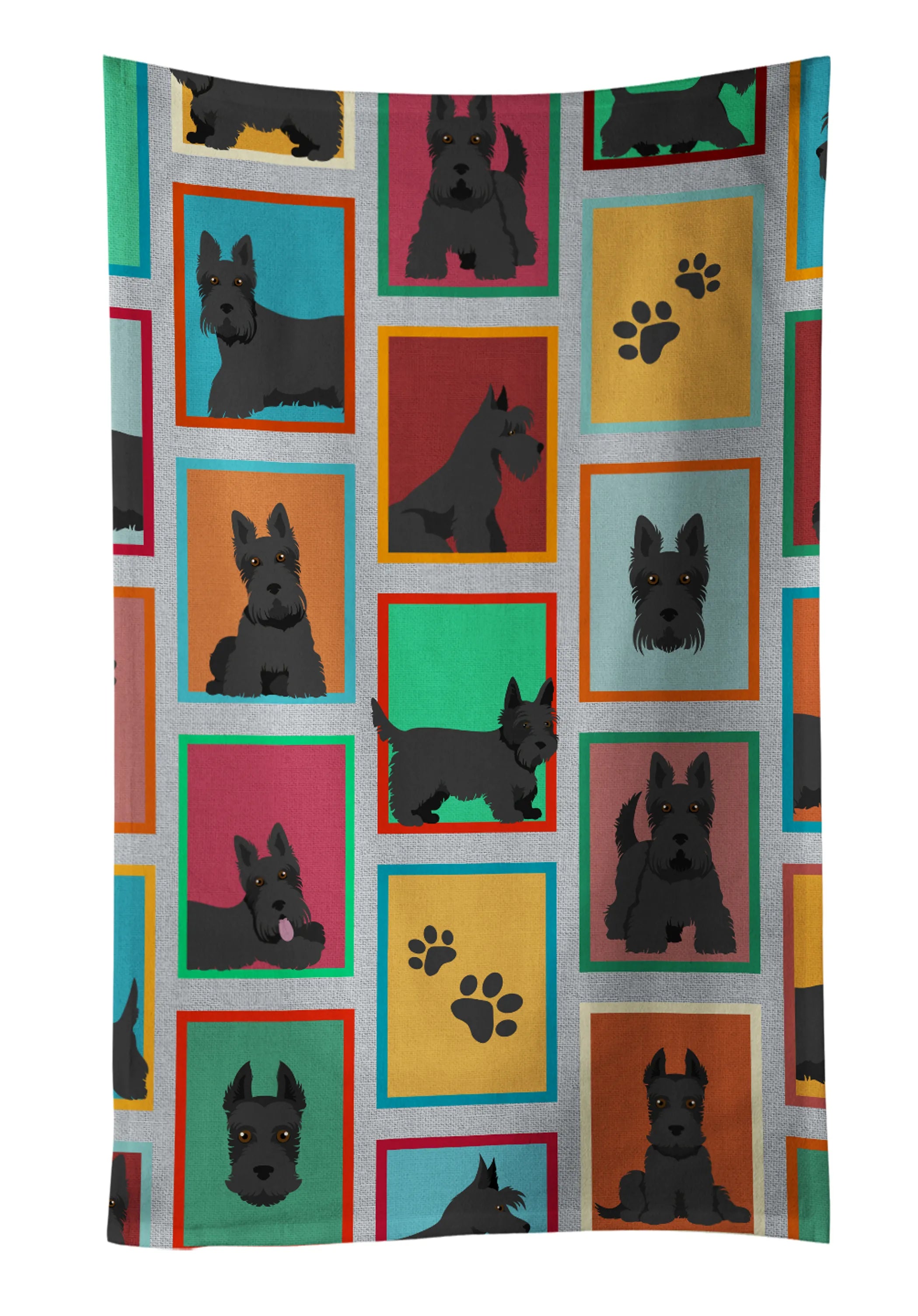 Lots of Dogs Kitchen Towel - Size: 25HX15W | Pack Of: 1 | Collection name: Lots of dogs