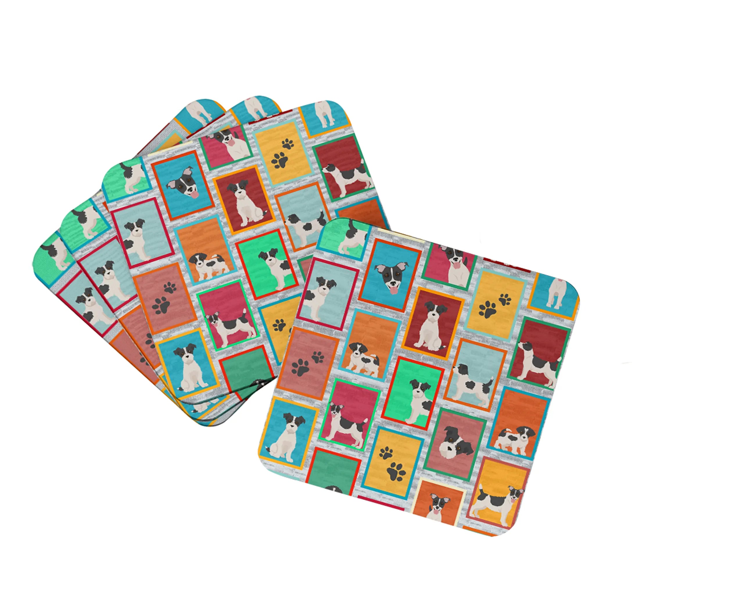 Lots of Dogs Foam Coasters - Size: 3.5 | Pack Of: 1 | Collection name: Lots of dogs
