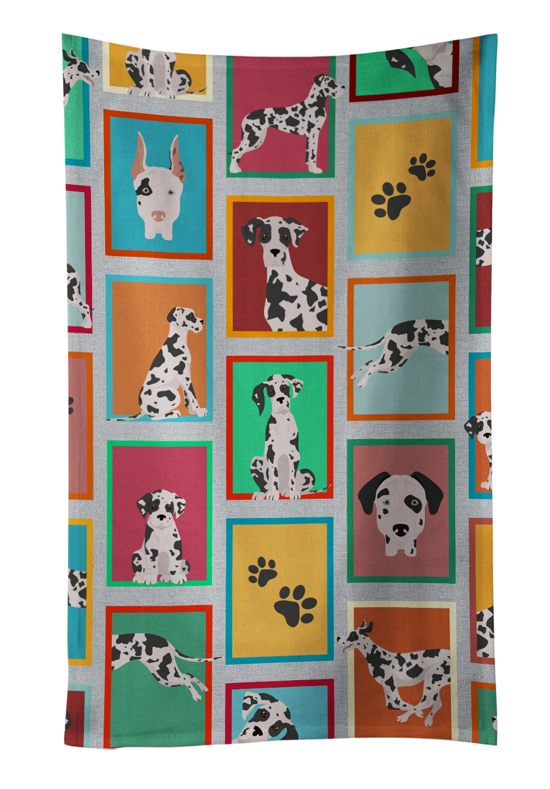 Lots of Dogs Kitchen Towel - Size: 25HX15W | Pack Of: 1 | Collection name: Lots of dogs