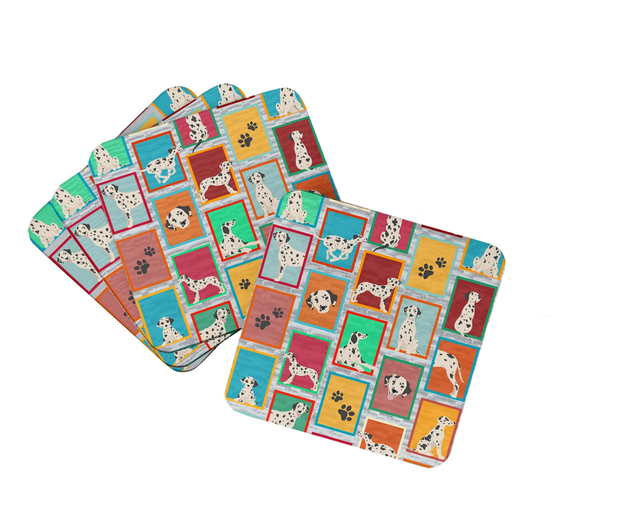 Lots of Dogs Foam Coasters - Size: 3.5 | Pack Of: 1 | Collection name: Lots of dogs