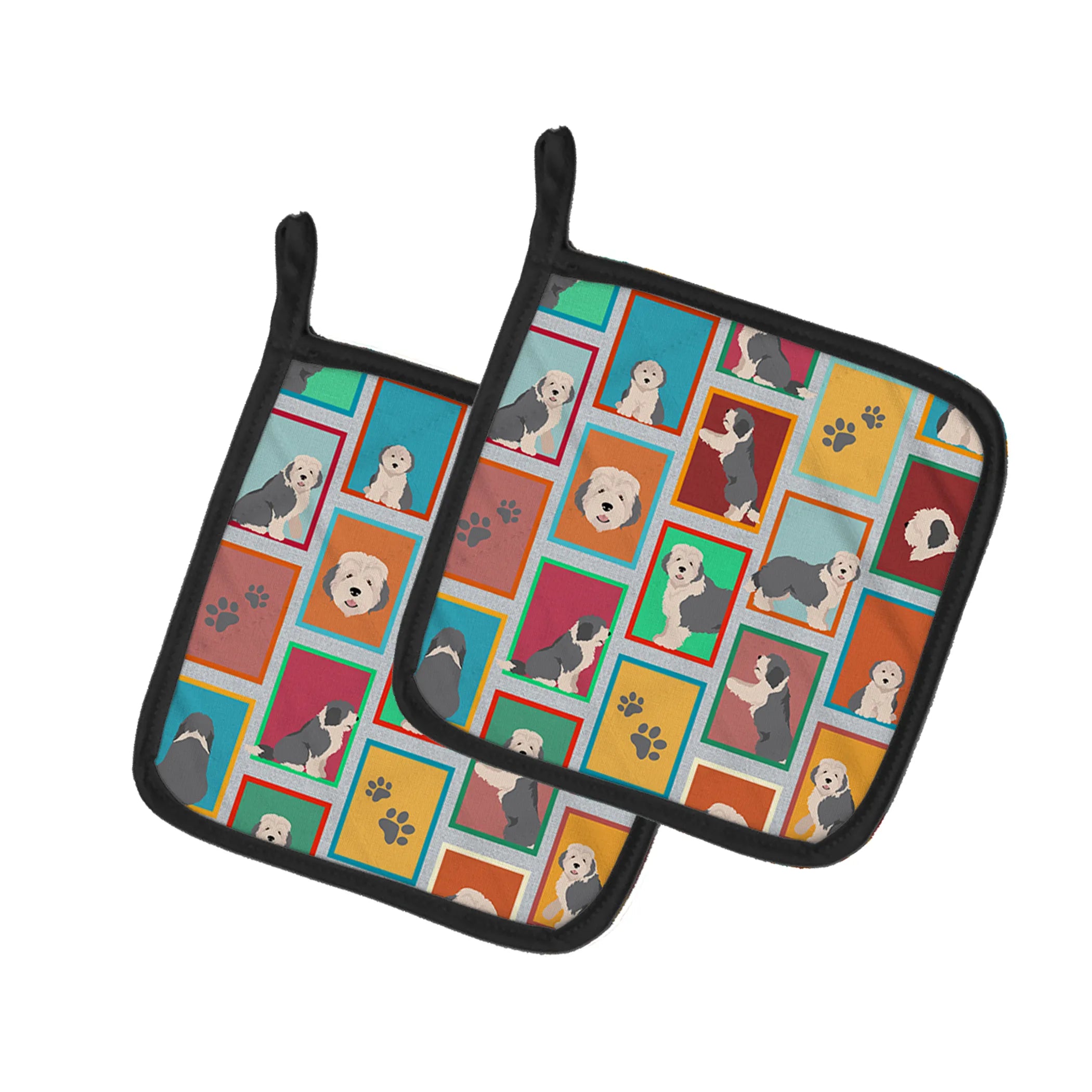 Lots of Dogs Pair of Pot Holders - Size: 7.5HX7.5W | Pack Of: 1 | Collection name: Lots of dogs
