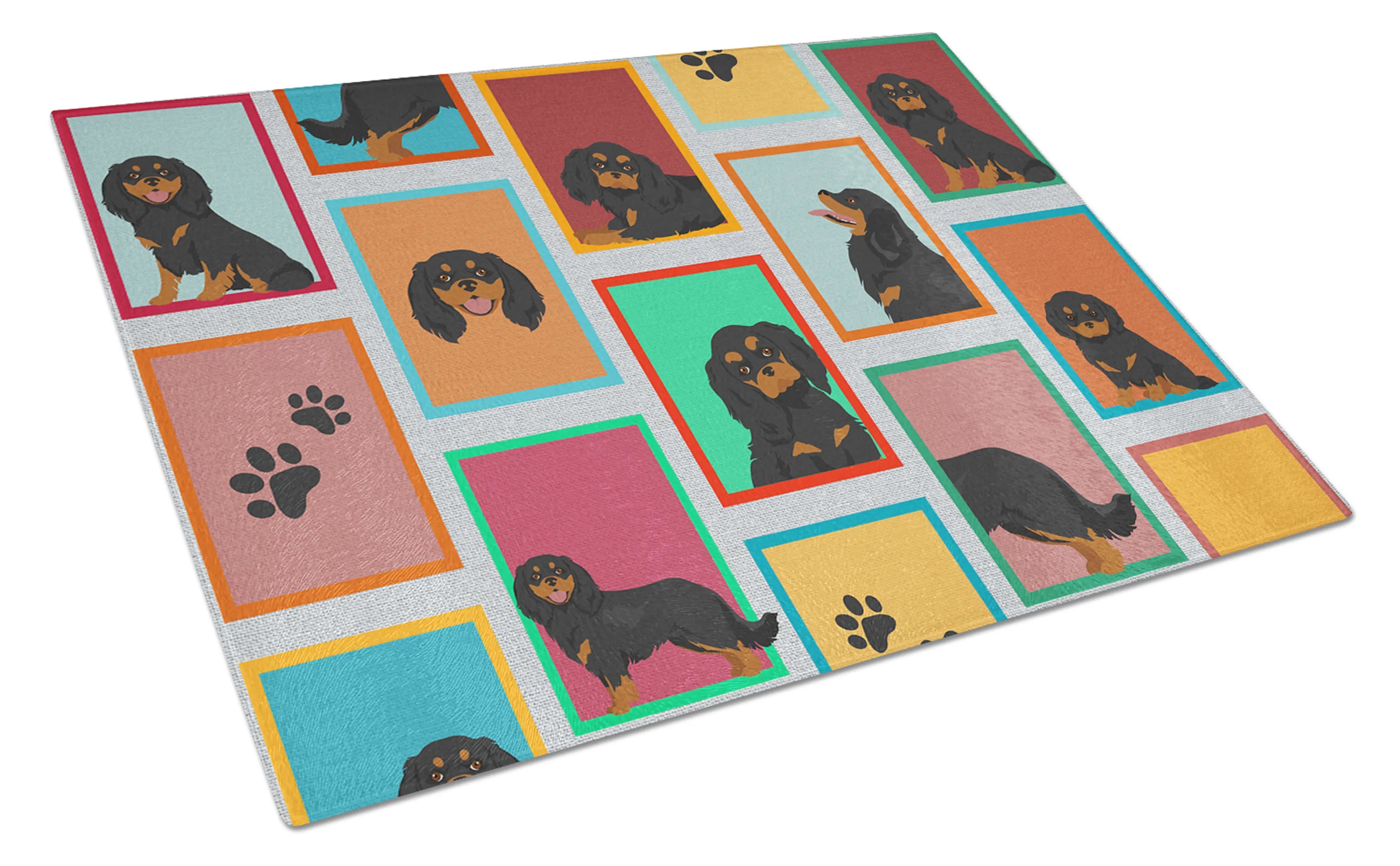 Lots of Dogs Glass Cutting Board - Size: LARGE | Pack Of: 1 | Collection name: Lots of dogs