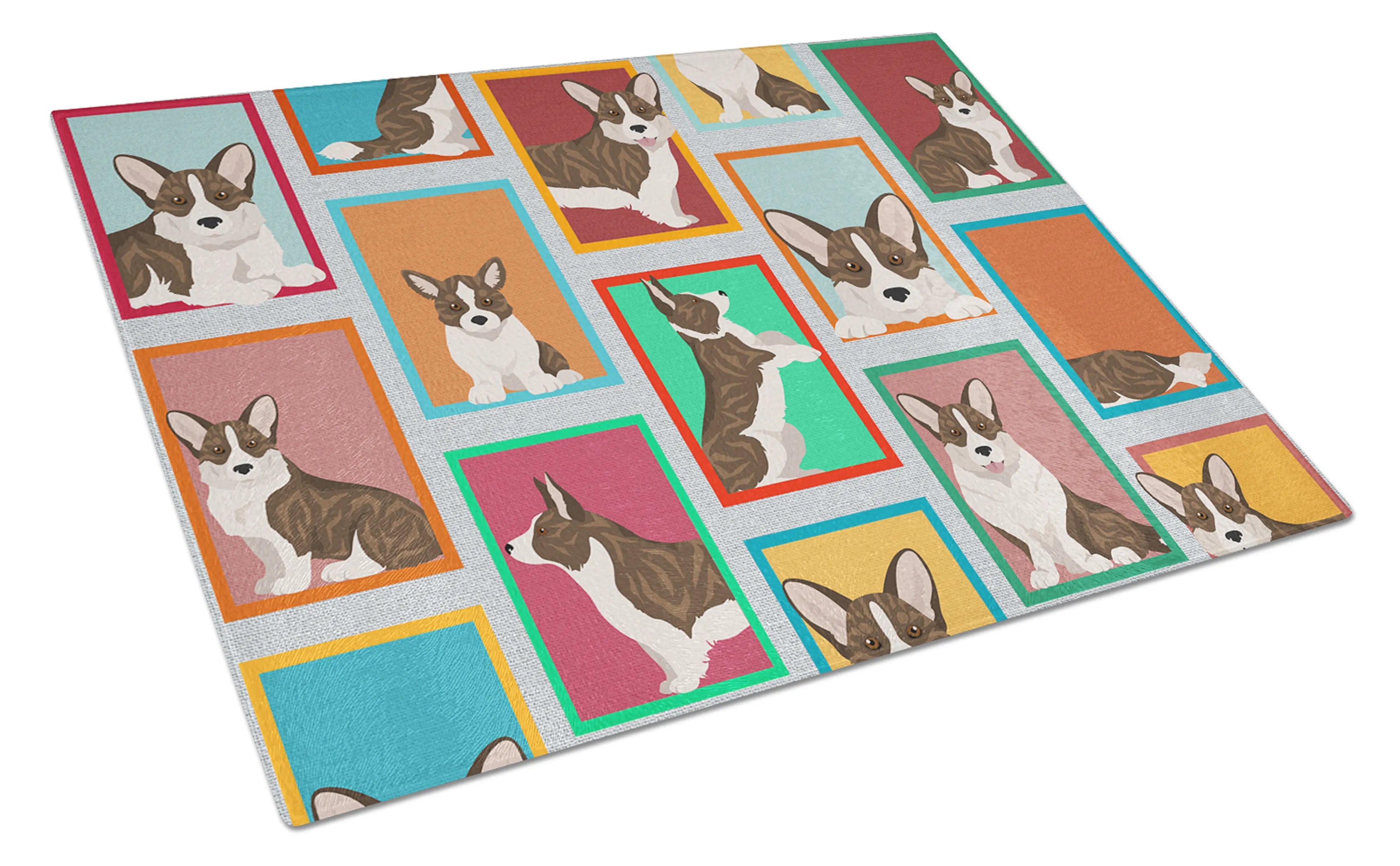 Lots of Dogs Glass Cutting Board - Size: LARGE | Pack Of: 1 | Collection name: Lots of dogs