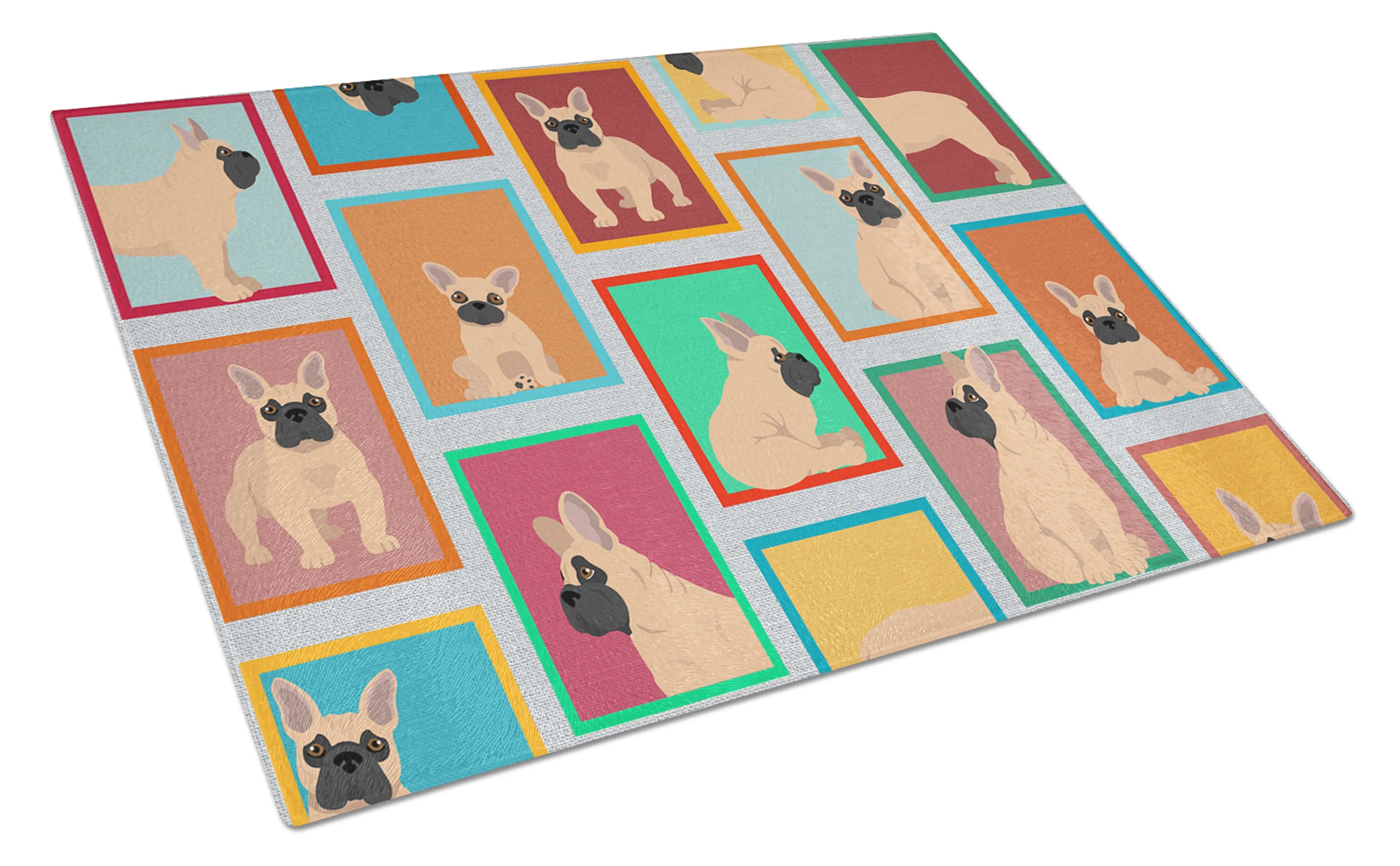 Lots of Dogs Glass Cutting Board - Size: LARGE | Pack Of: 1 | Collection name: Lots of dogs