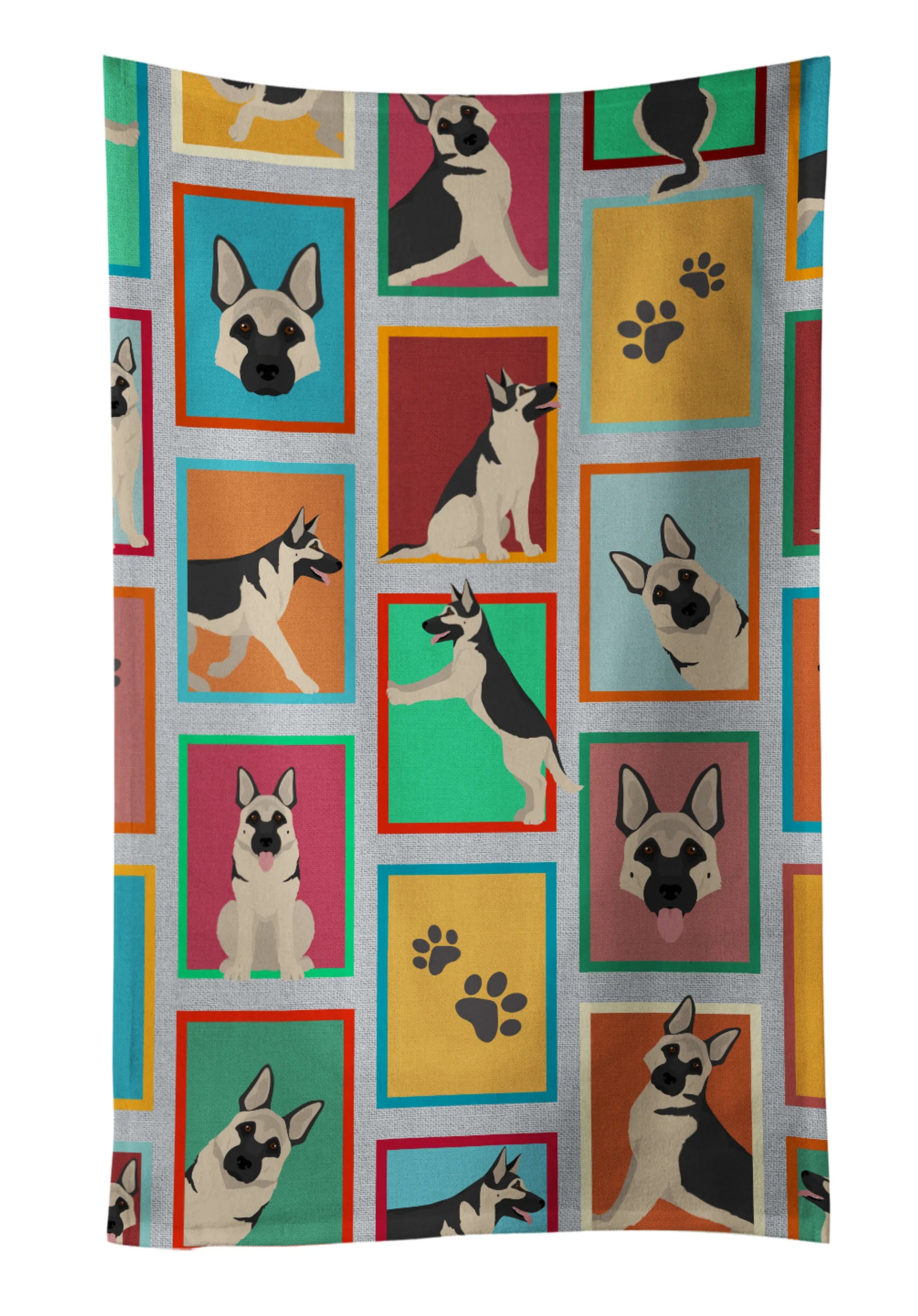 Lots of Dogs Kitchen Towel - Size: 25HX15W | Pack Of: 1 | Collection name: Lots of dogs
