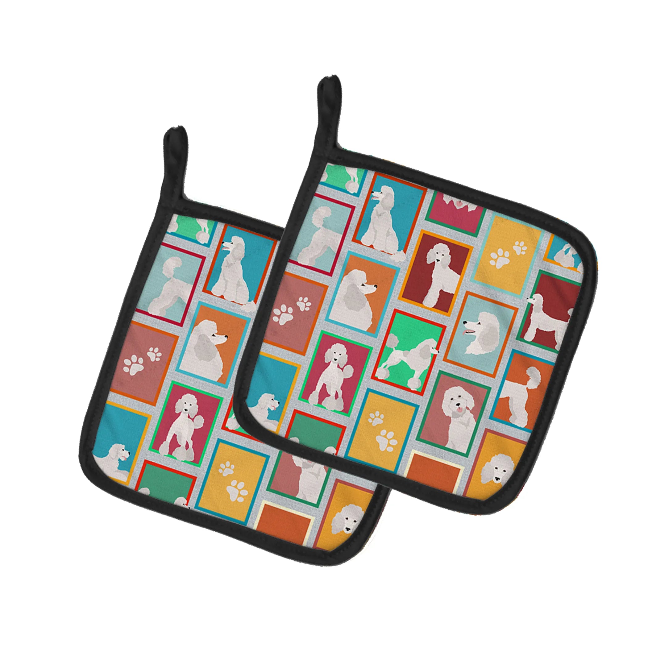 Lots of Dogs Pair of Pot Holders - Size: 7.5HX7.5W | Pack Of: 1 | Collection name: Lots of dogs