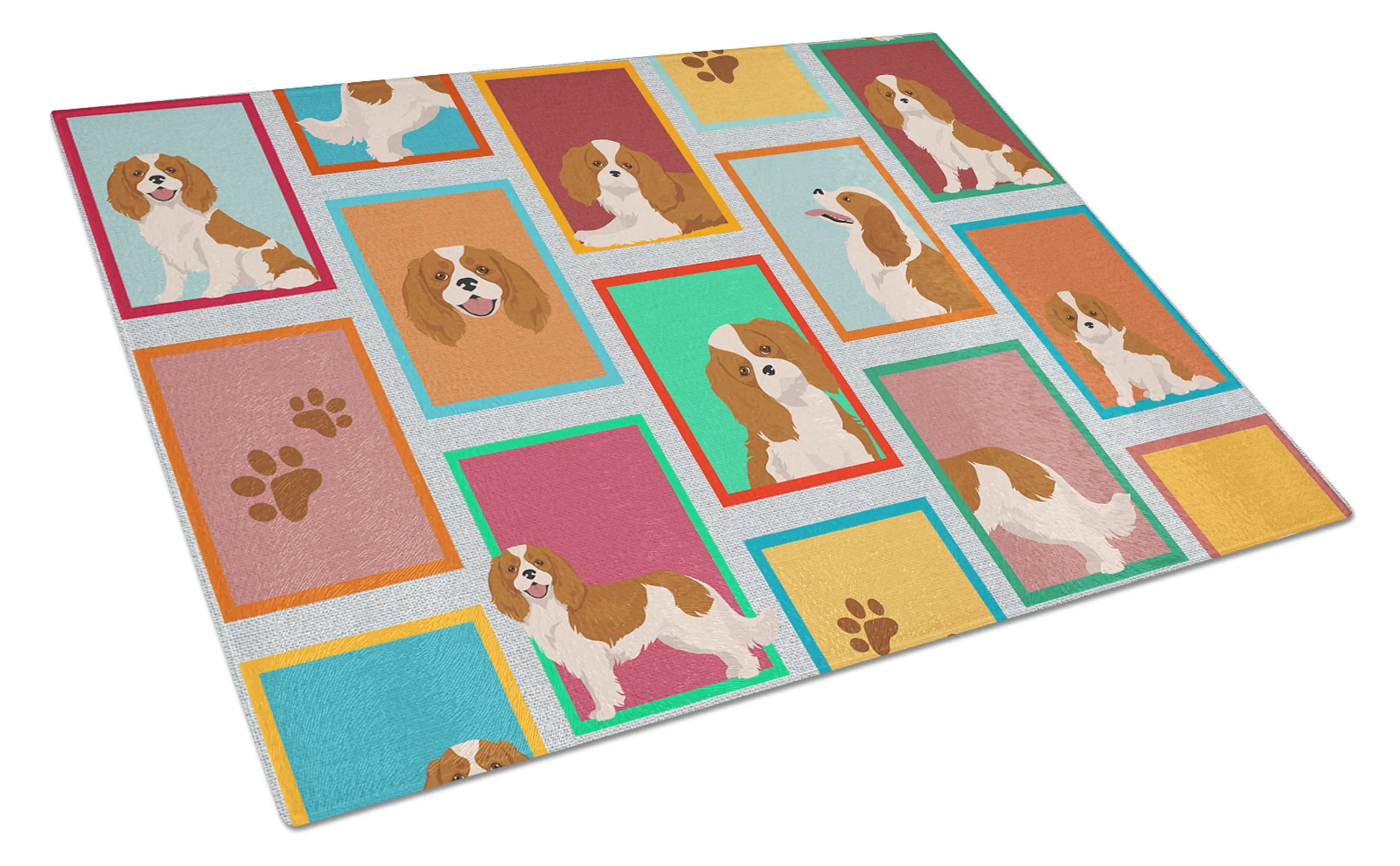 Lots of Dogs Glass Cutting Board - Size: LARGE | Pack Of: 1 | Collection name: Lots of dogs