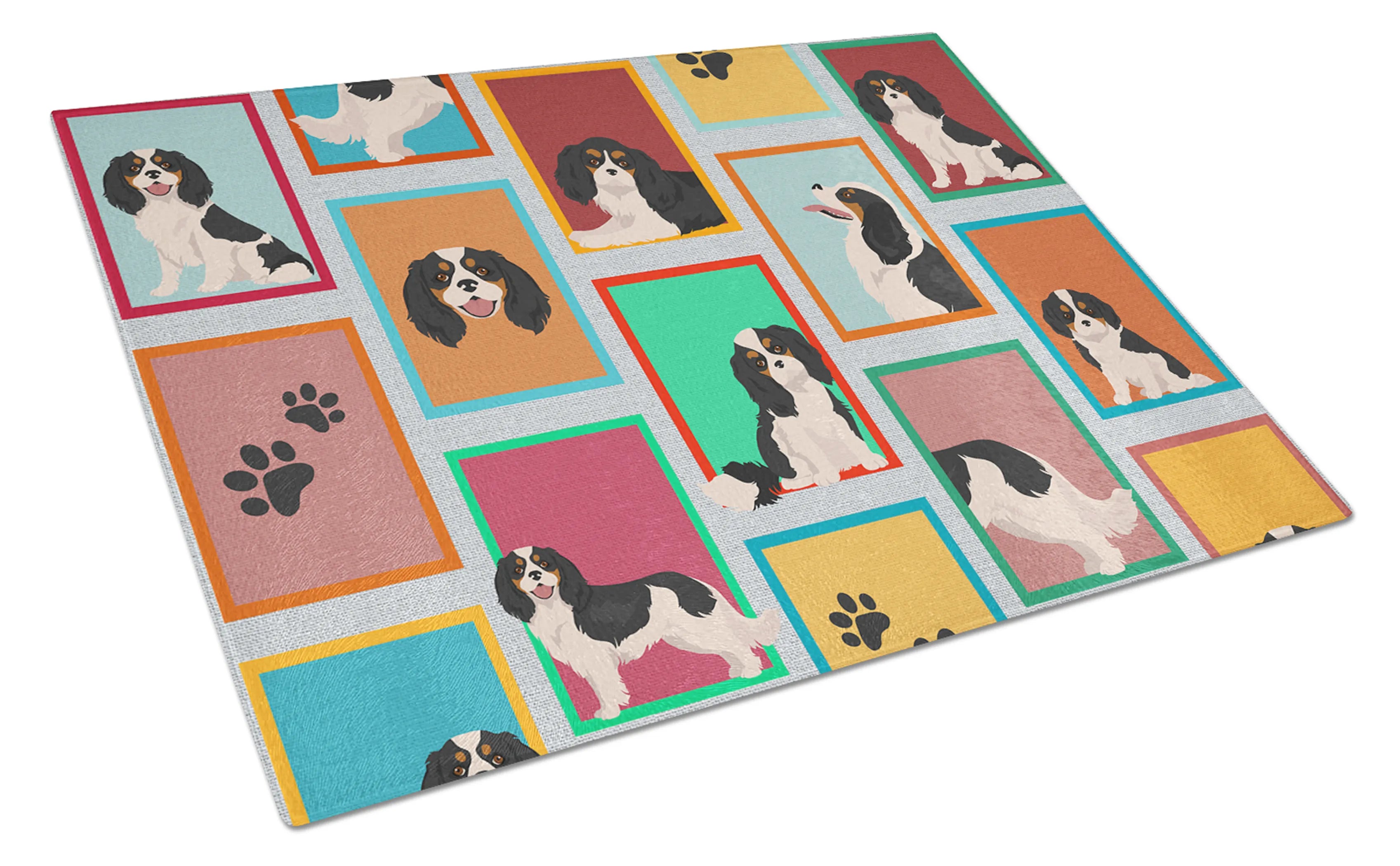 Lots of Dogs Glass Cutting Board - Size: LARGE | Pack Of: 1 | Collection name: Lots of dogs