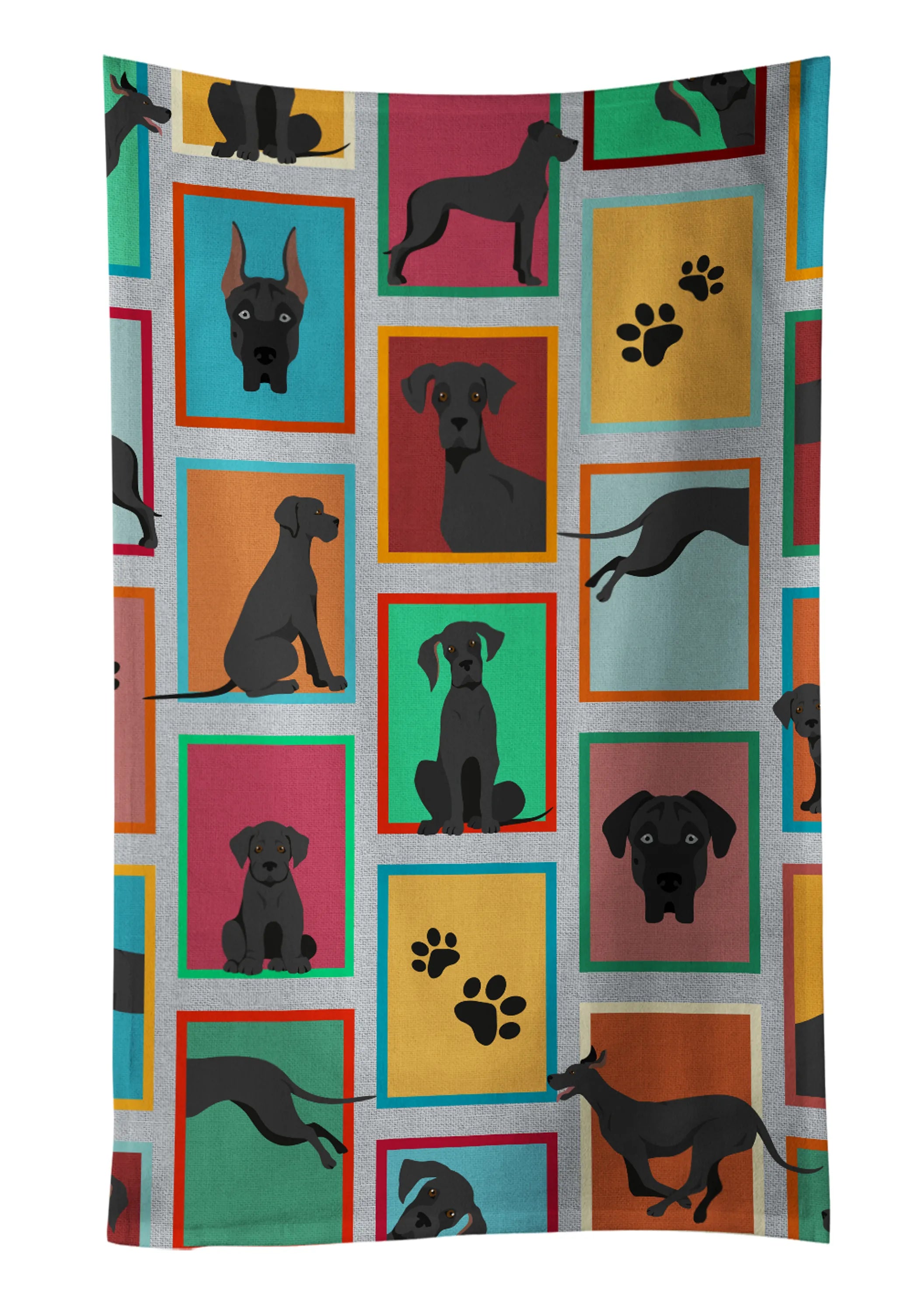 Lots of Dogs Kitchen Towel - Size: 25HX15W | Pack Of: 1 | Collection name: Lots of dogs