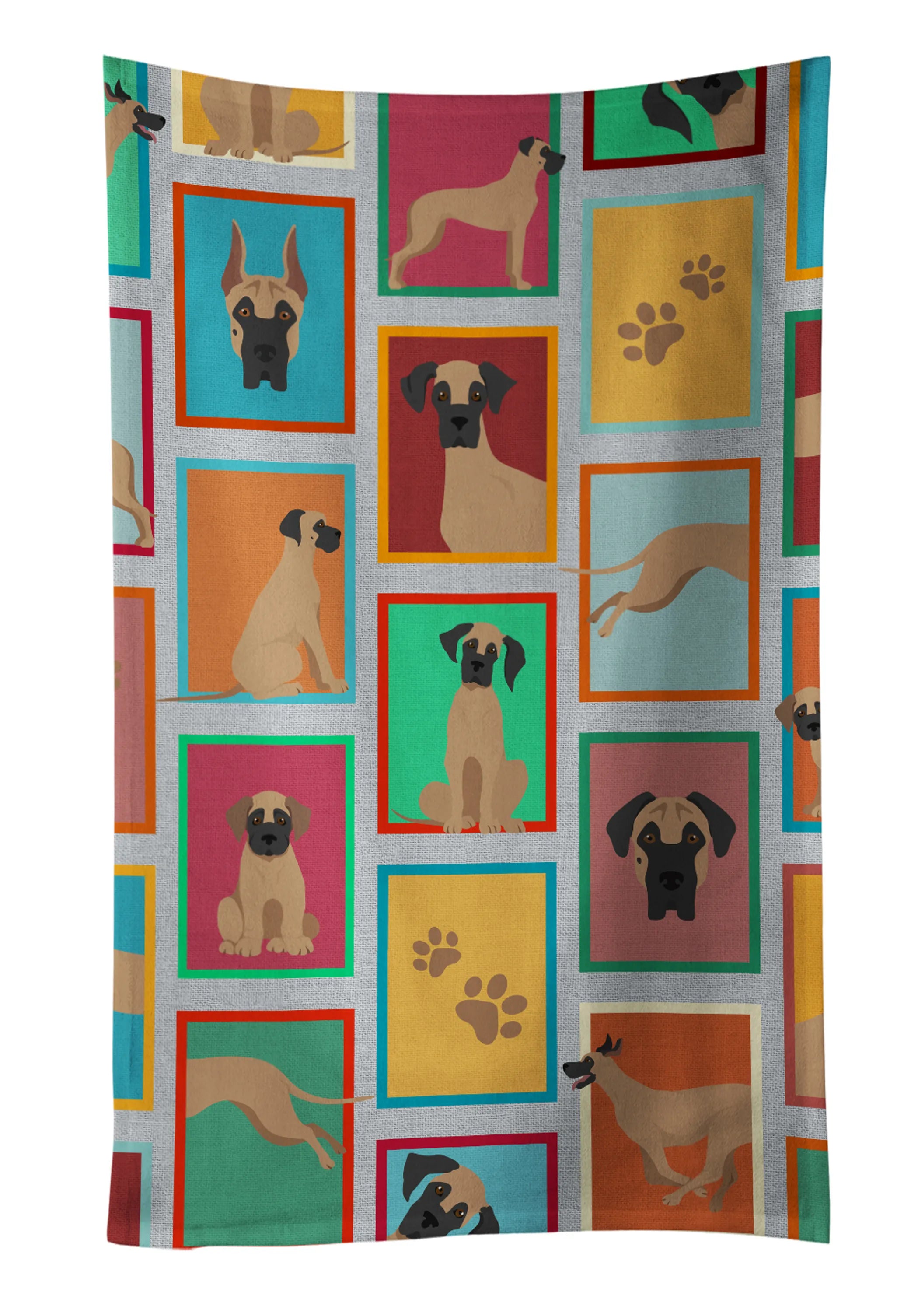 Lots of Dogs Kitchen Towel - Size: 25HX15W | Pack Of: 1 | Collection name: Lots of dogs