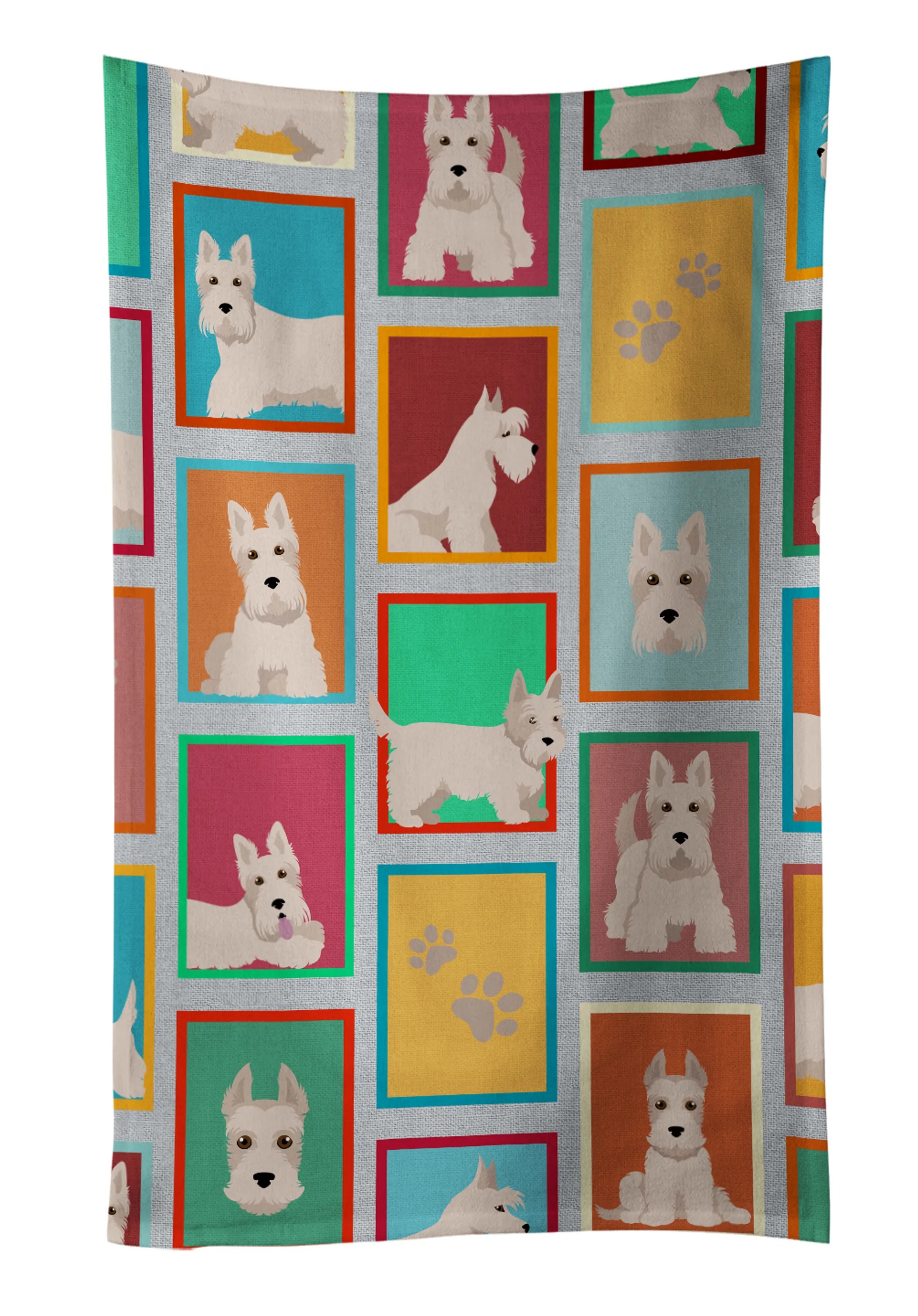 Lots of Dogs Kitchen Towel - Size: 25HX15W | Pack Of: 1 | Collection name: Lots of dogs