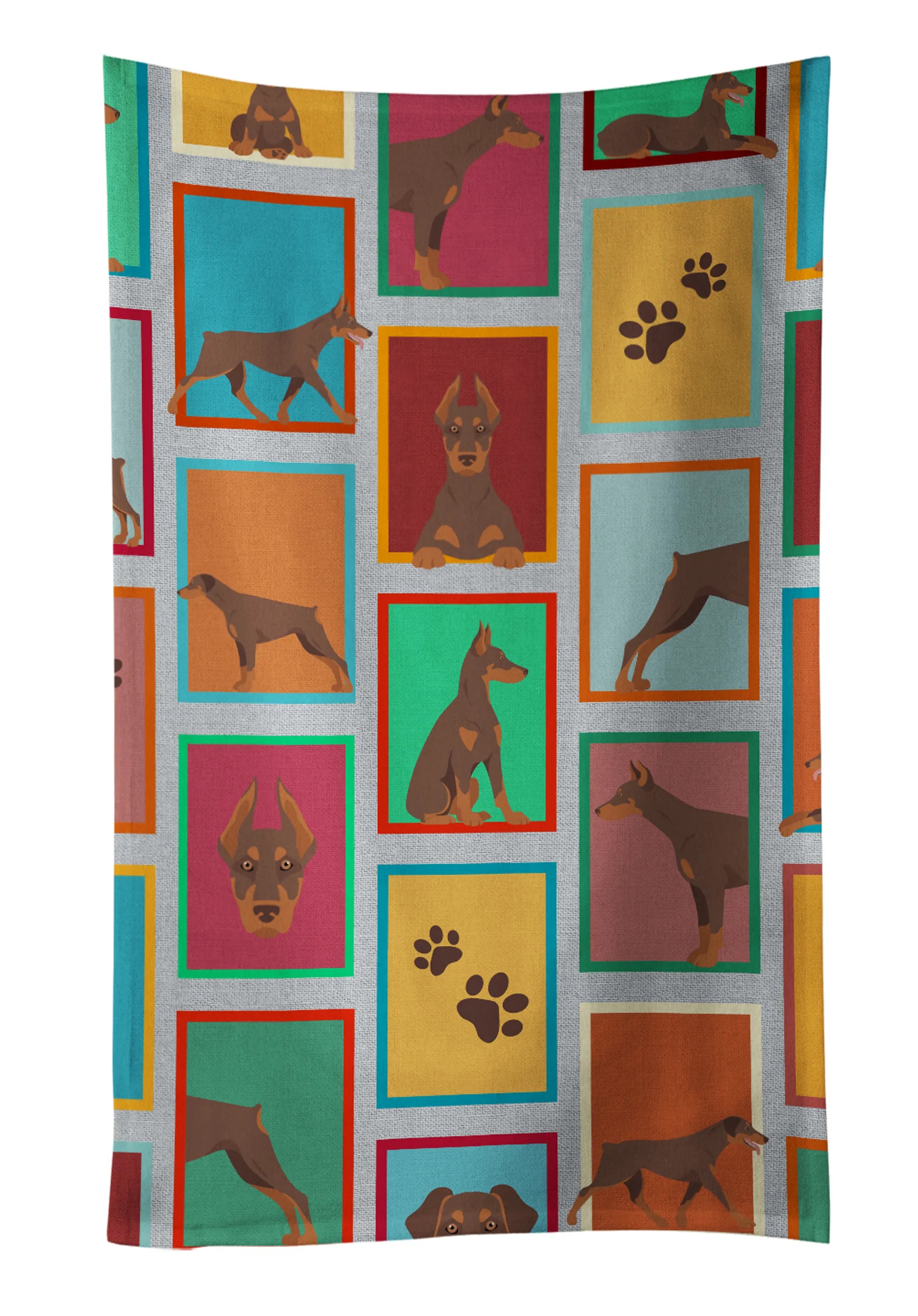 Lots of Dogs Kitchen Towel - Size: 25HX15W | Pack Of: 1 | Collection name: Lots of dogs