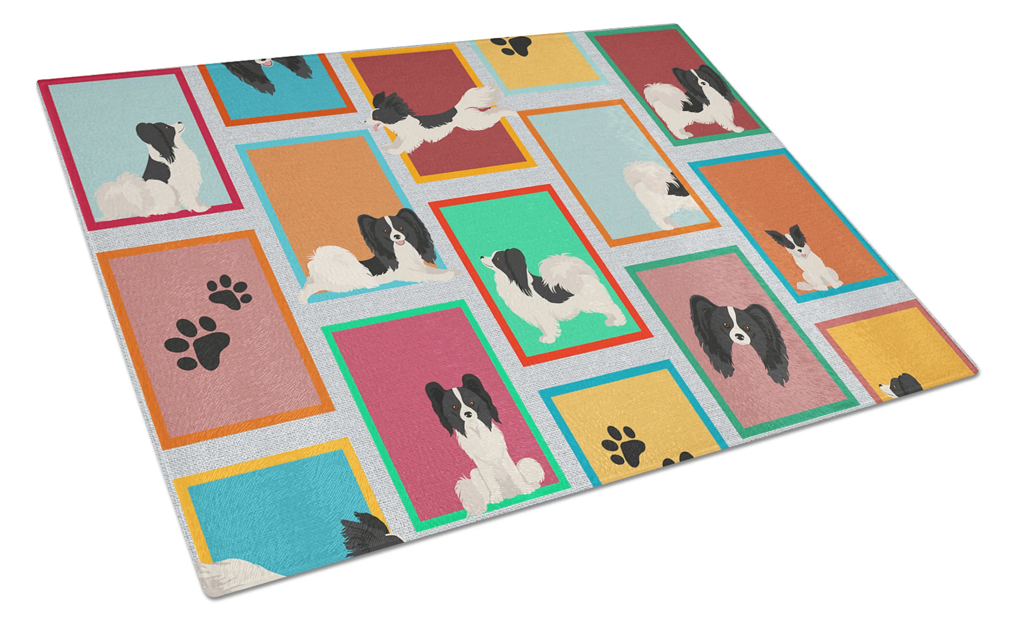 Lots of Dogs Glass Cutting Board - Size: LARGE | Pack Of: 1 | Collection name: Lots of dogs