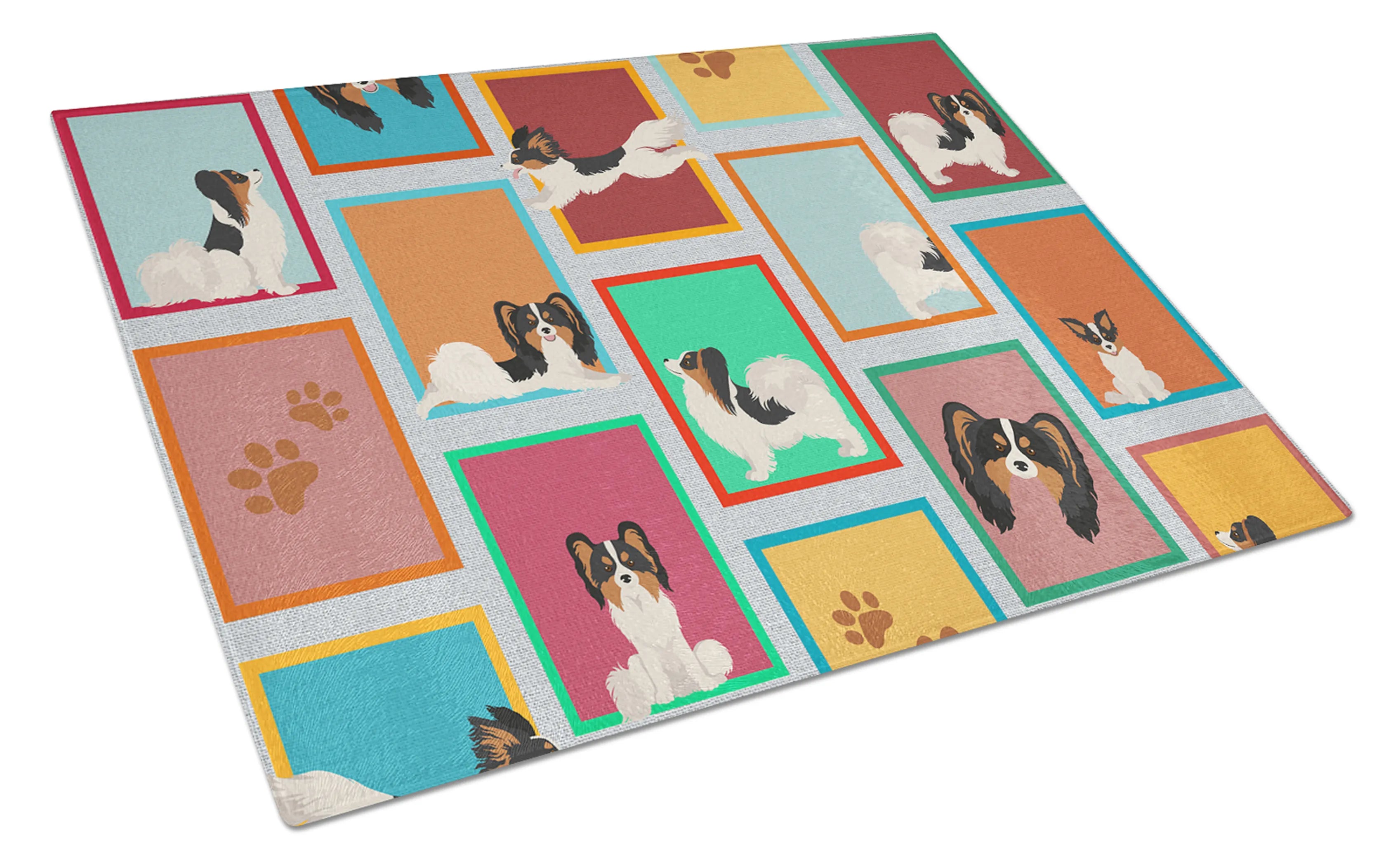 Lots of Dogs Glass Cutting Board - Size: LARGE | Pack Of: 1 | Collection name: Lots of dogs