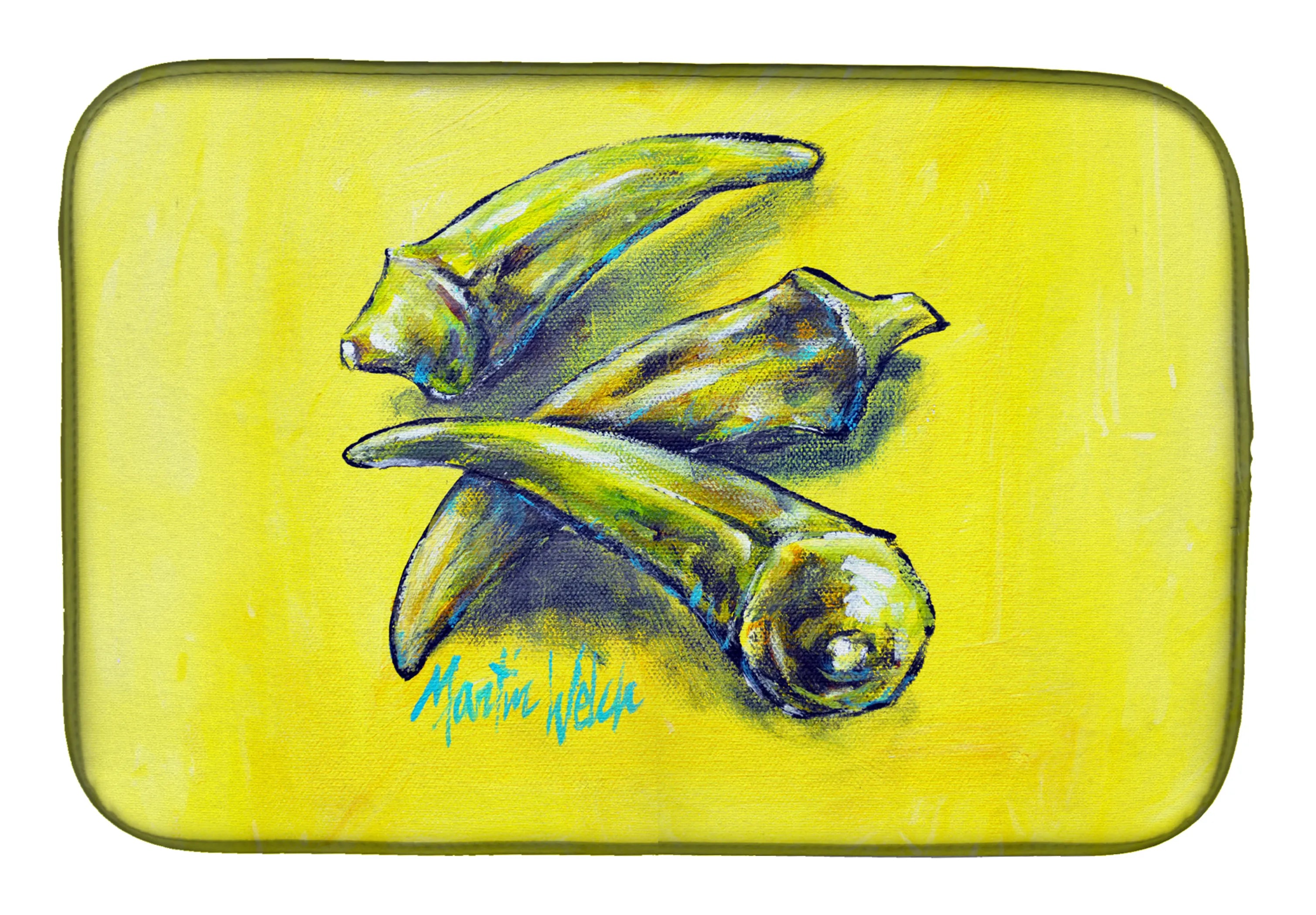 Martin Welch New Artwork Dish Drying Mat - Size: 14  X 21" | Pack Of: 1 | Collection name: Martin welch new artwork