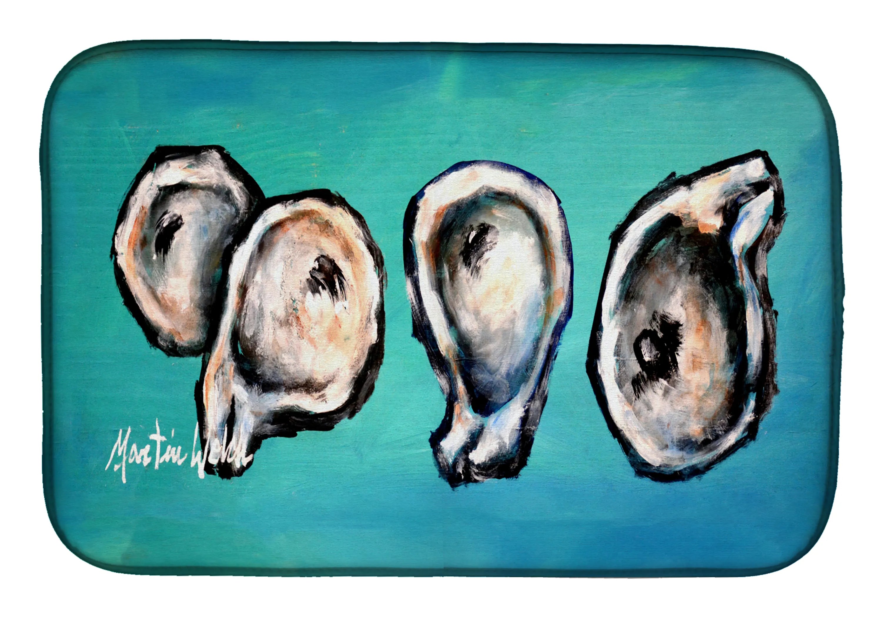 Martin Welch New Artwork Dish Drying Mat - Size: 14  X 21" | Pack Of: 1 | Collection name: Martin welch new artwork