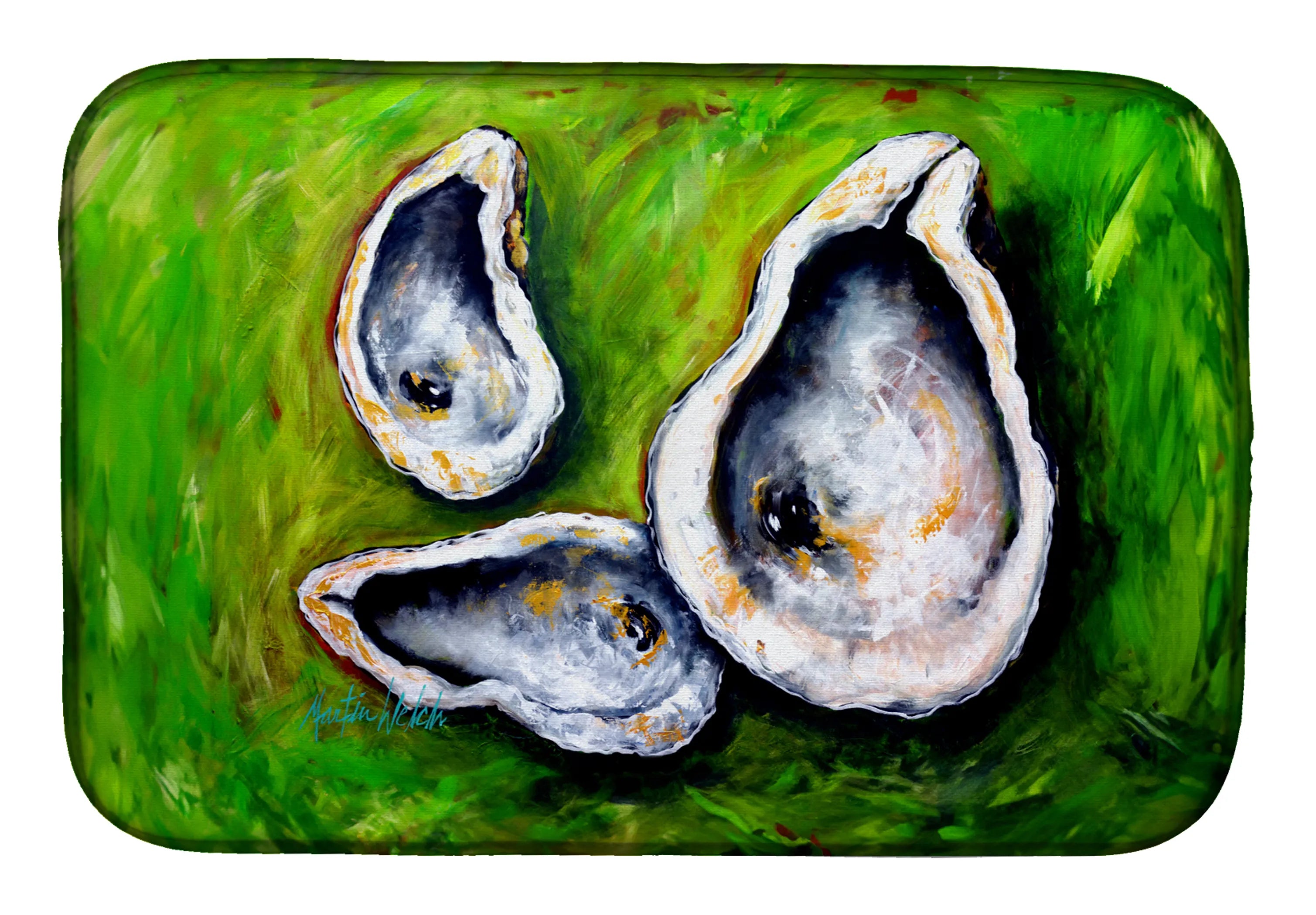 Martin Welch New Artwork Dish Drying Mat - Size: 14  X 21" | Pack Of: 1 | Collection name: Martin welch new artwork