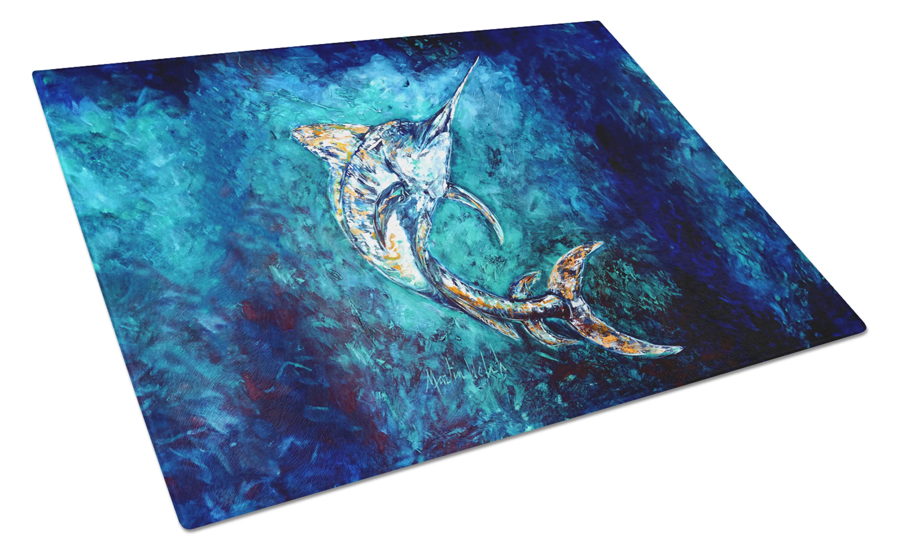 Martin Welch New Artwork Glass Cutting Board - Size: LARGE | Pack Of: 1 | Collection name: Martin welch new artwork
