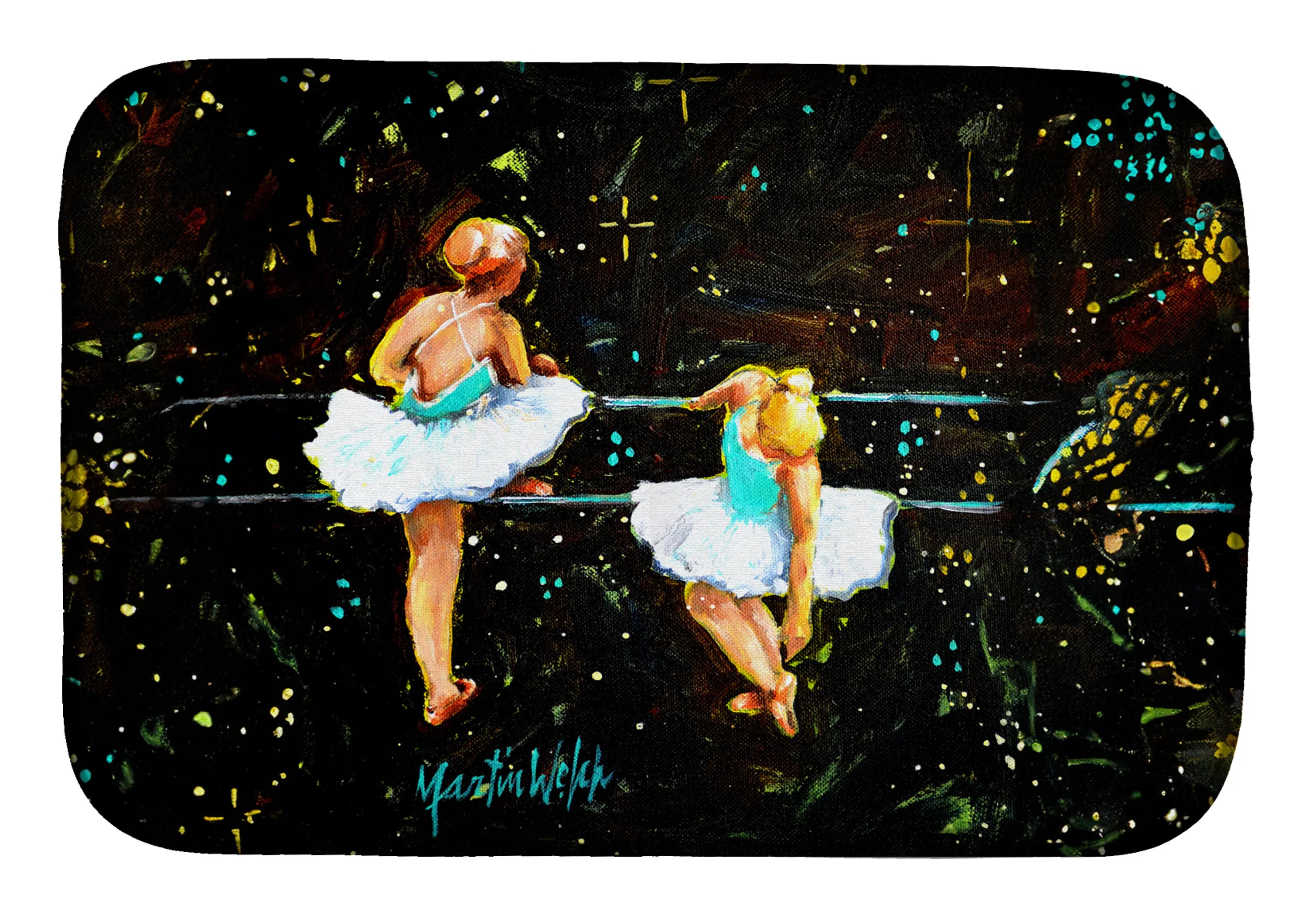 Martin Welch New Artwork Dish Drying Mat - Size: 14  X 21" | Pack Of: 1 | Collection name: Martin welch new artwork