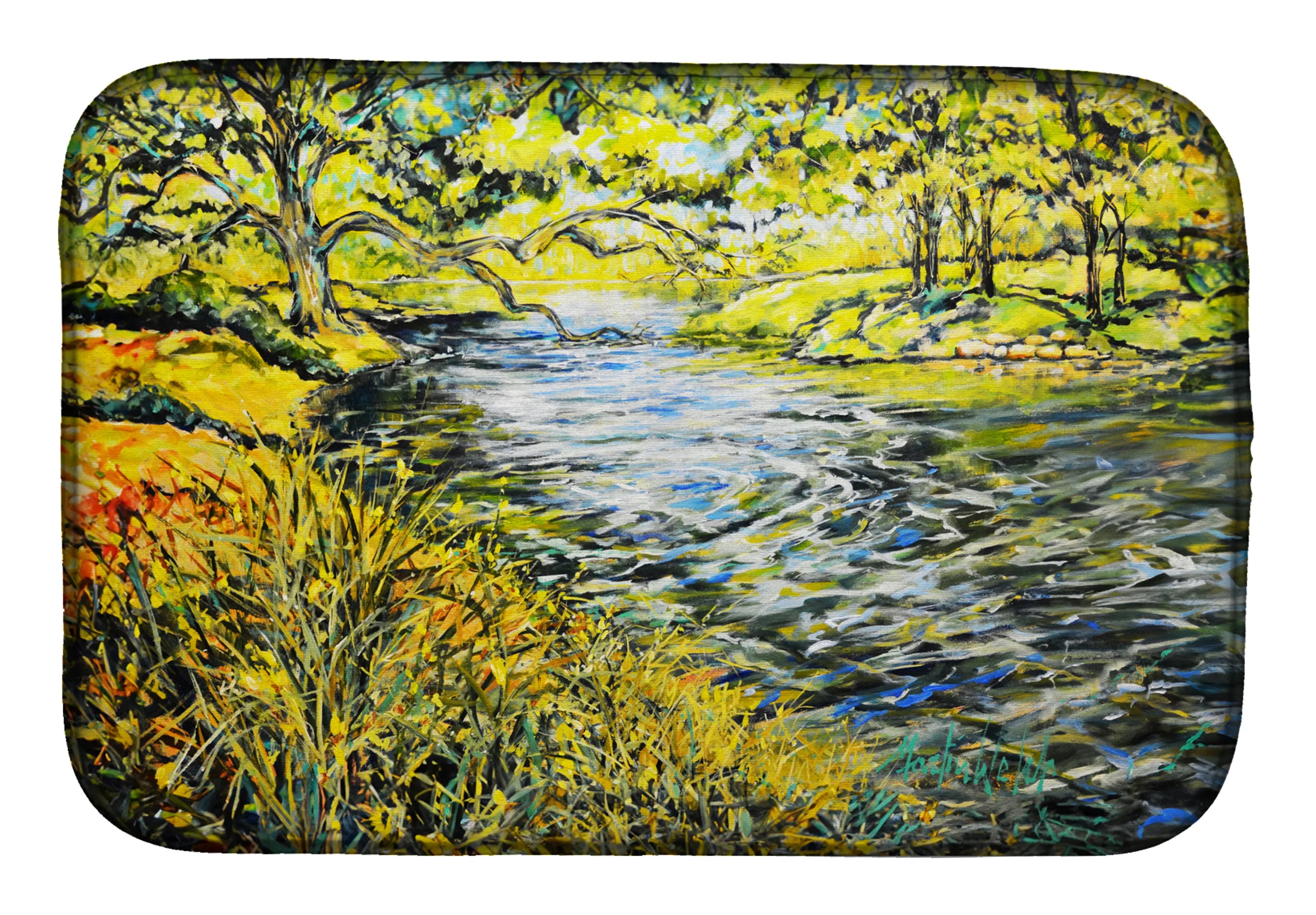 Martin Welch New Artwork Dish Drying Mat - Size: 14  X 21" | Pack Of: 1 | Collection name: Martin welch new artwork