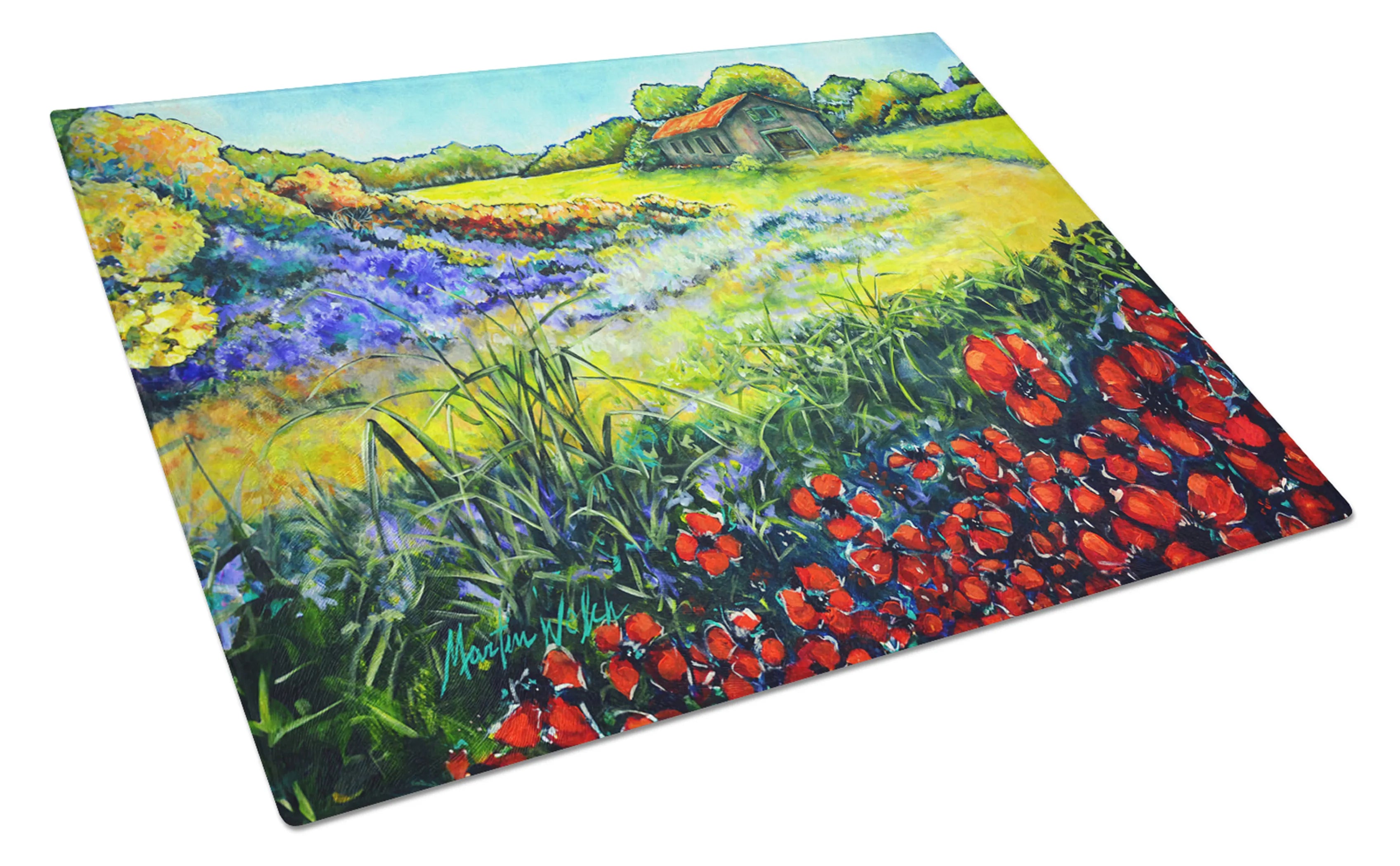 Martin Welch New Artwork Glass Cutting Board - Size: LARGE | Pack Of: 1 | Collection name: Martin welch new artwork