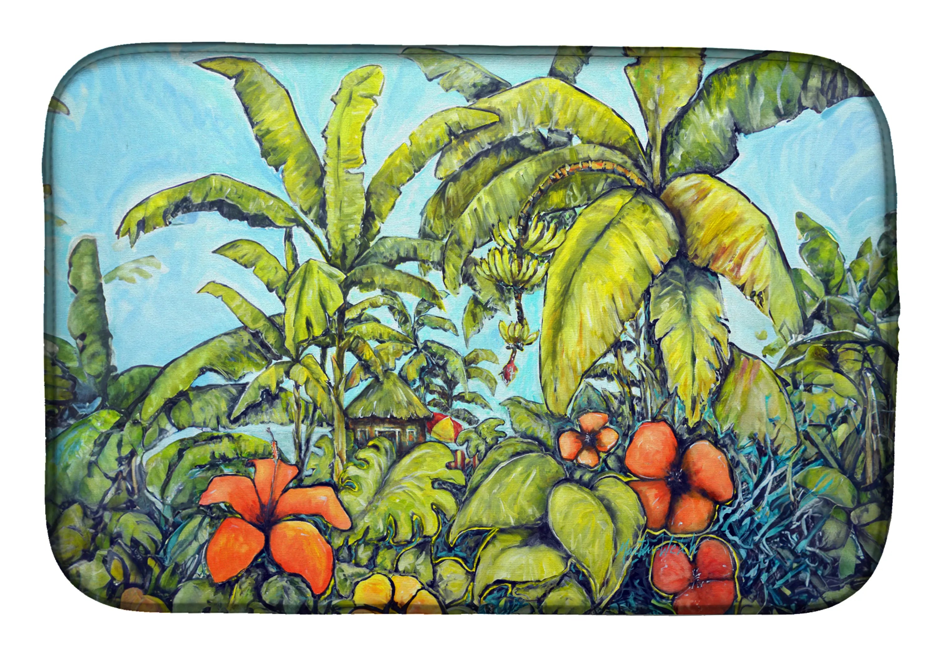Martin Welch New Artwork Dish Drying Mat - Size: 14  X 21" | Pack Of: 1 | Collection name: Martin welch new artwork