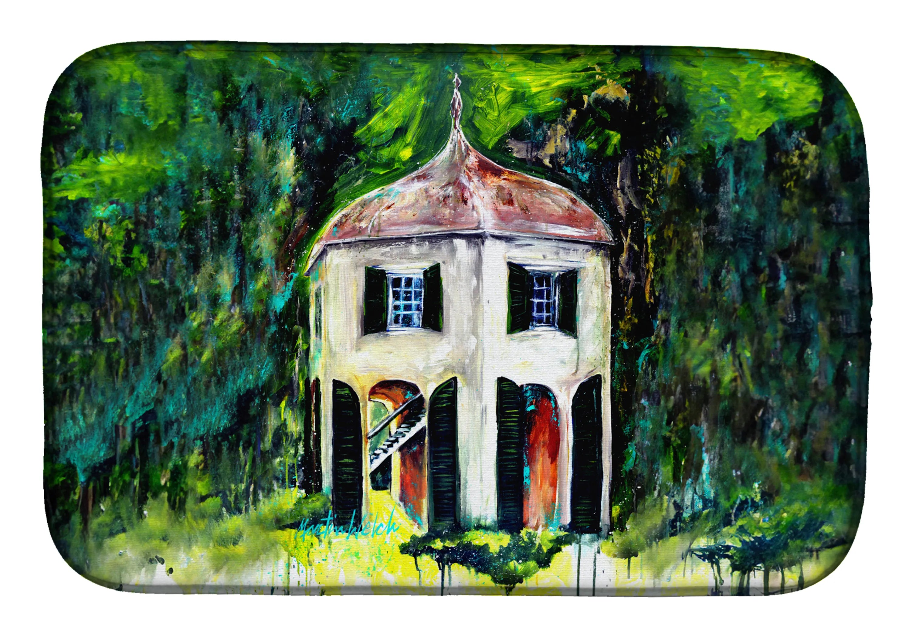 Martin Welch New Artwork Dish Drying Mat - Size: 14  X 21" | Pack Of: 1 | Collection name: Martin welch new artwork