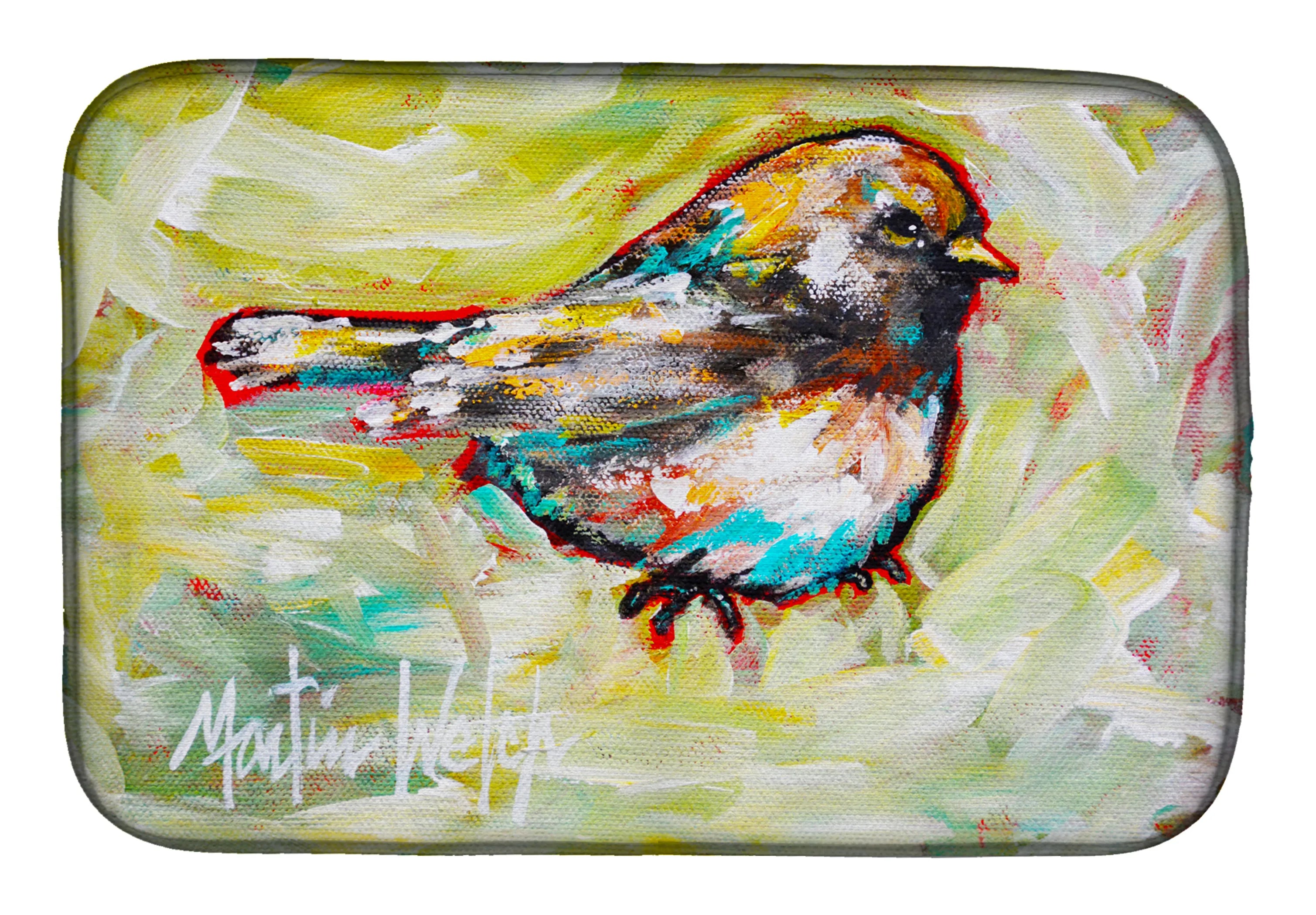 Martin Welch New Artwork Dish Drying Mat - Size: 14  X 21" | Pack Of: 1 | Collection name: Martin welch new artwork