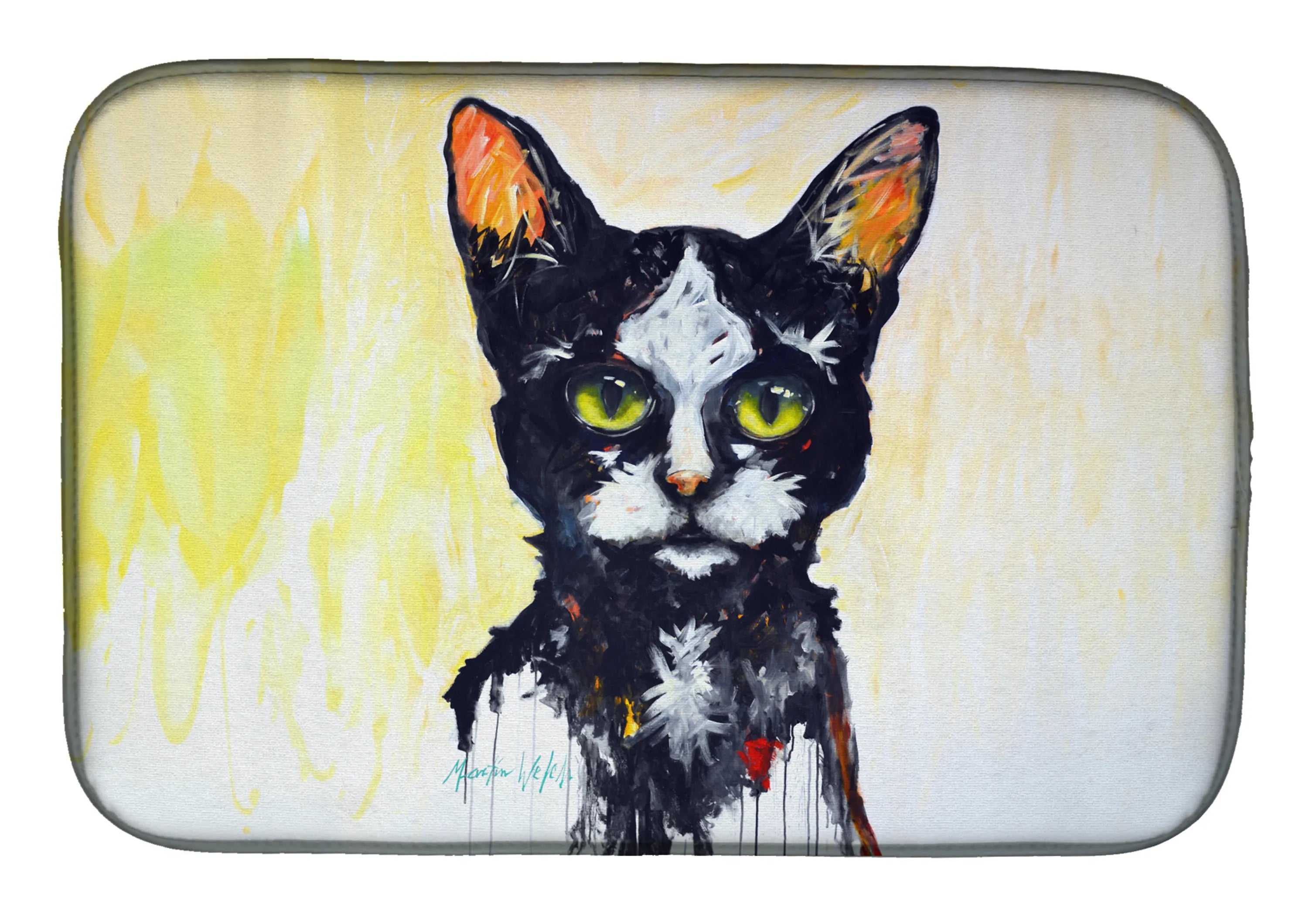 Martin Welch New Artwork Dish Drying Mat - Size: 14  X 21" | Pack Of: 1 | Collection name: Martin welch new artwork
