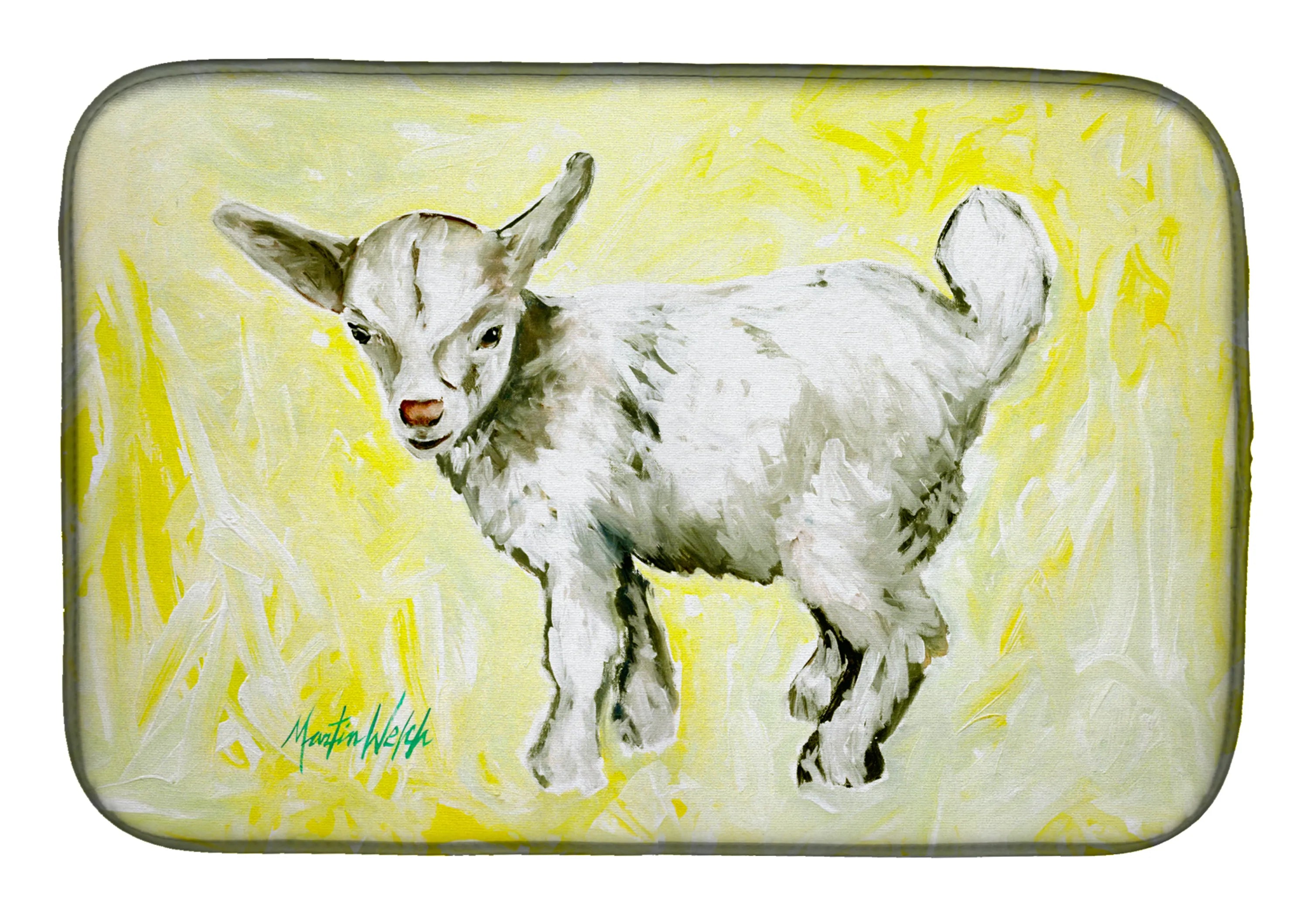 Martin Welch New Artwork Dish Drying Mat - Size: 14  X 21" | Pack Of: 1 | Collection name: Martin welch new artwork