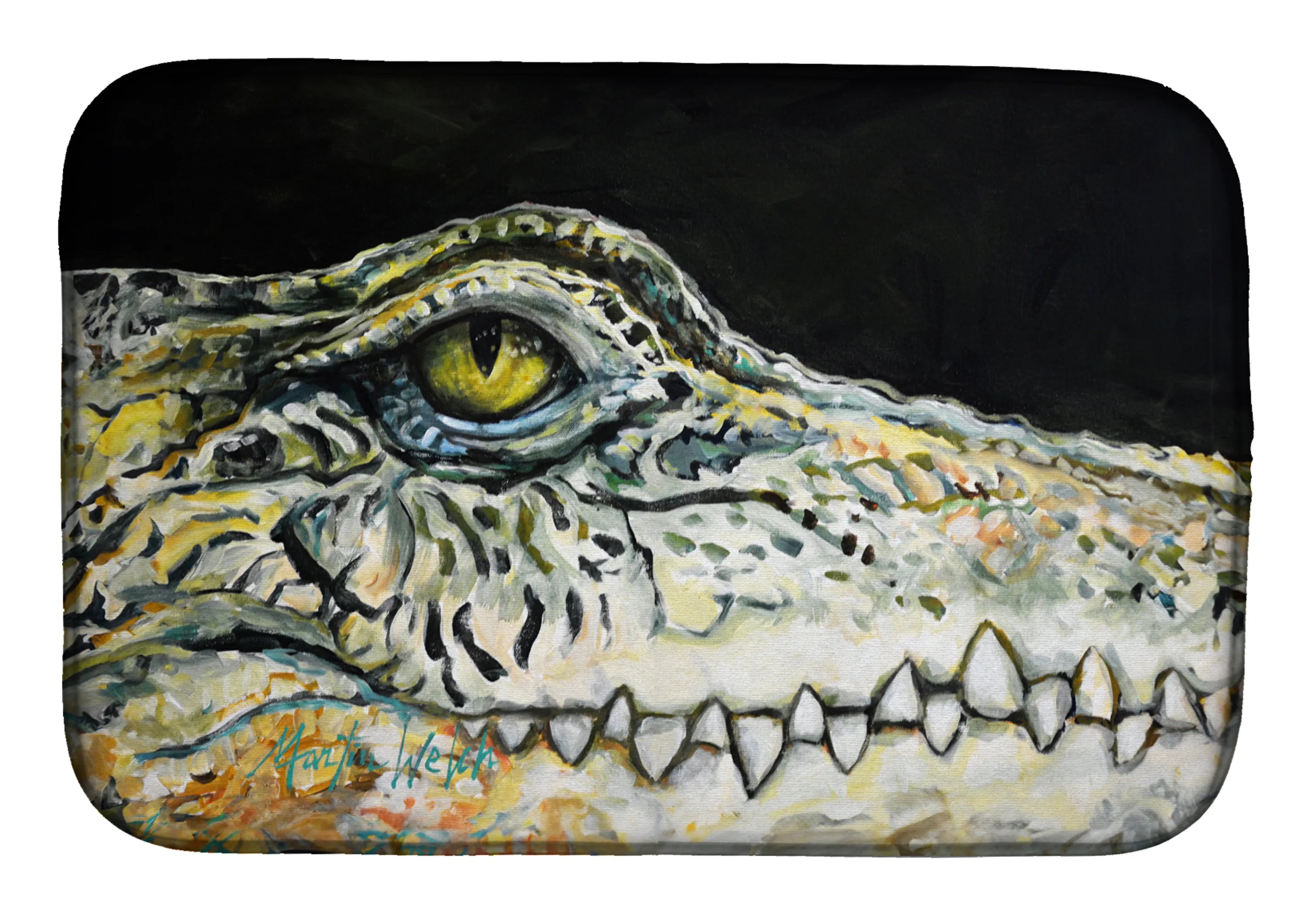 Martin Welch New Artwork Dish Drying Mat - Size: 14  X 21" | Pack Of: 1 | Collection name: Martin welch new artwork