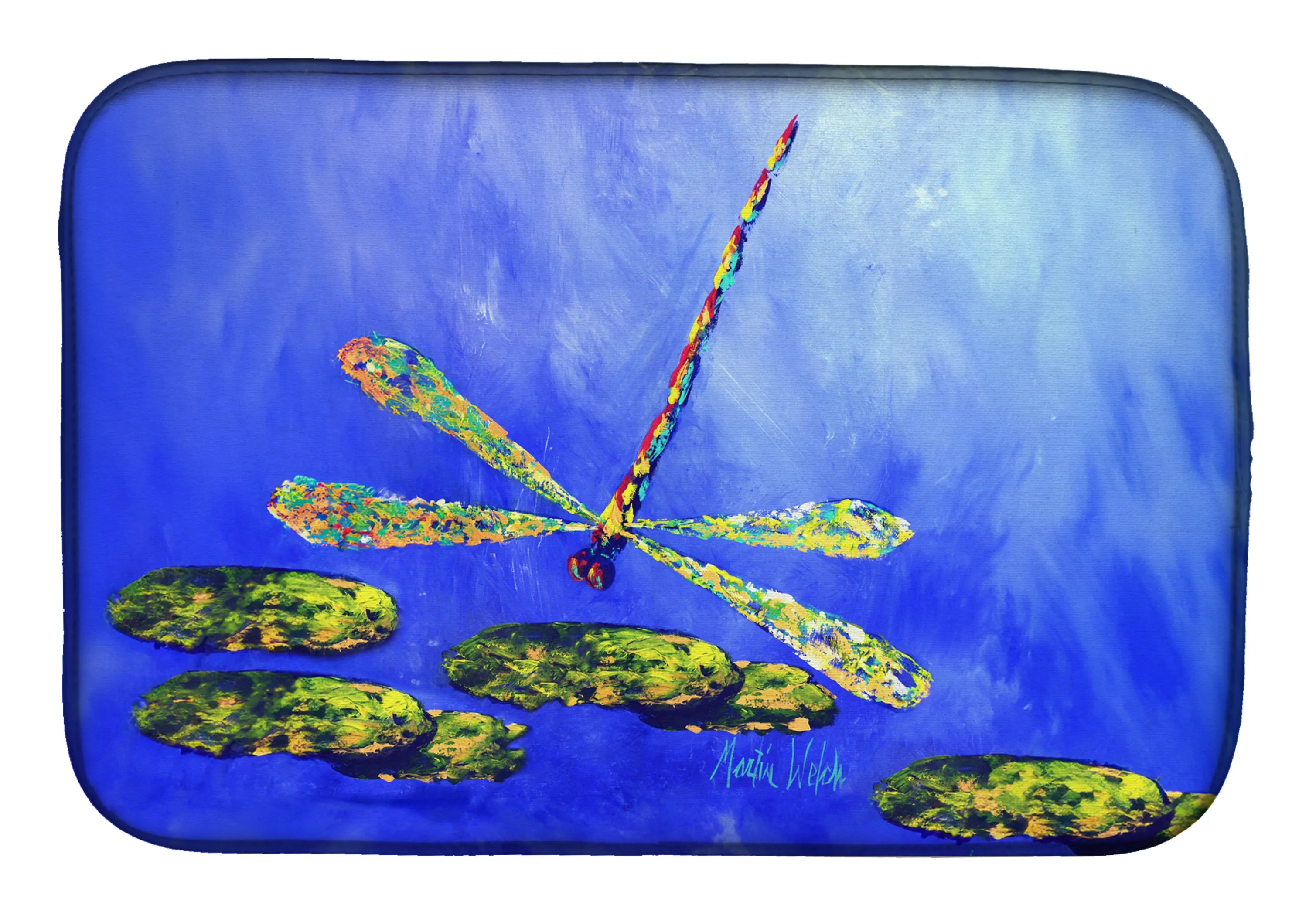 Martin Welch New Artwork Dish Drying Mat - Size: 14  X 21" | Pack Of: 1 | Collection name: Martin welch new artwork
