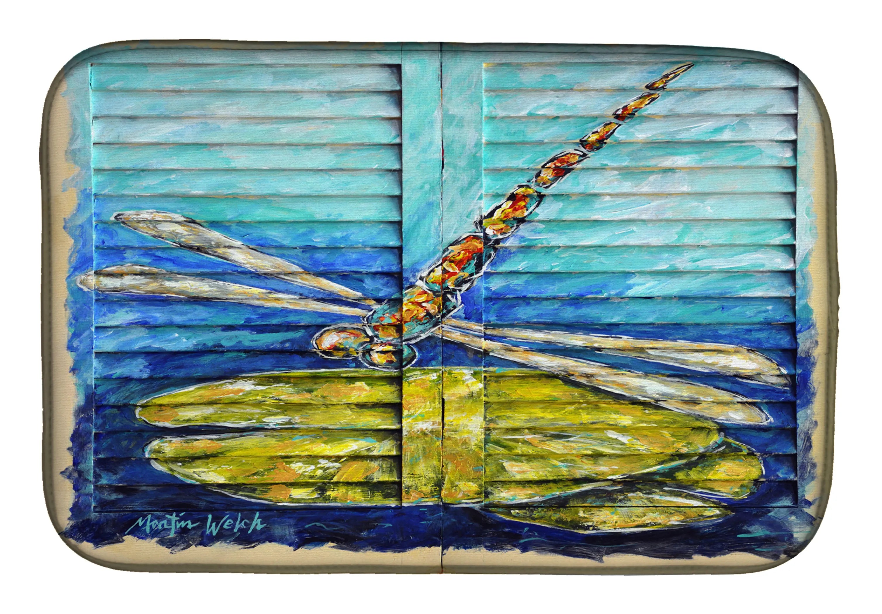 Martin Welch New Artwork Dish Drying Mat - Size: 14  X 21" | Pack Of: 1 | Collection name: Martin welch new artwork