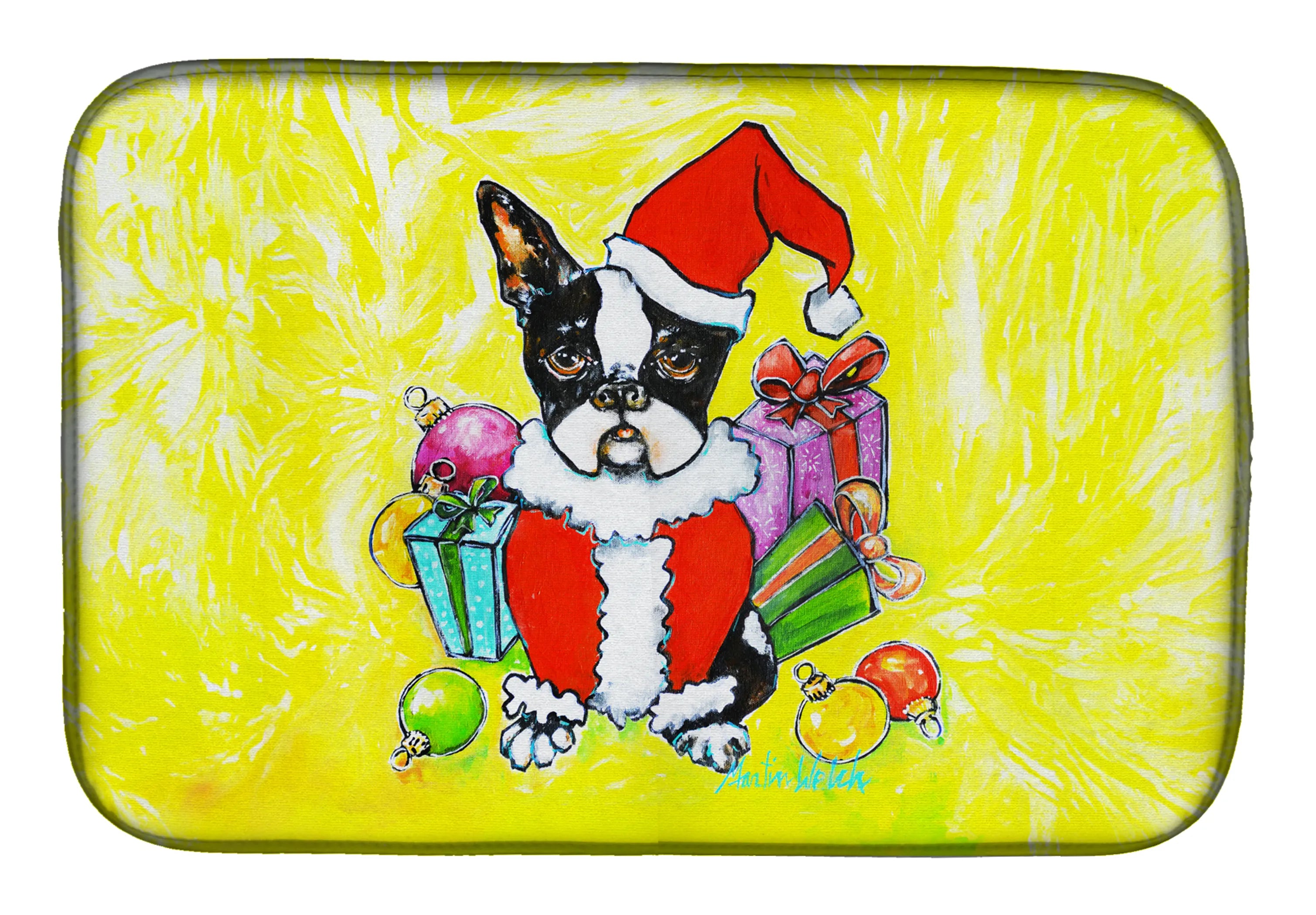 Martin Welch New Artwork Dish Drying Mat - Size: 14  X 21" | Pack Of: 1 | Collection name: Martin welch new artwork