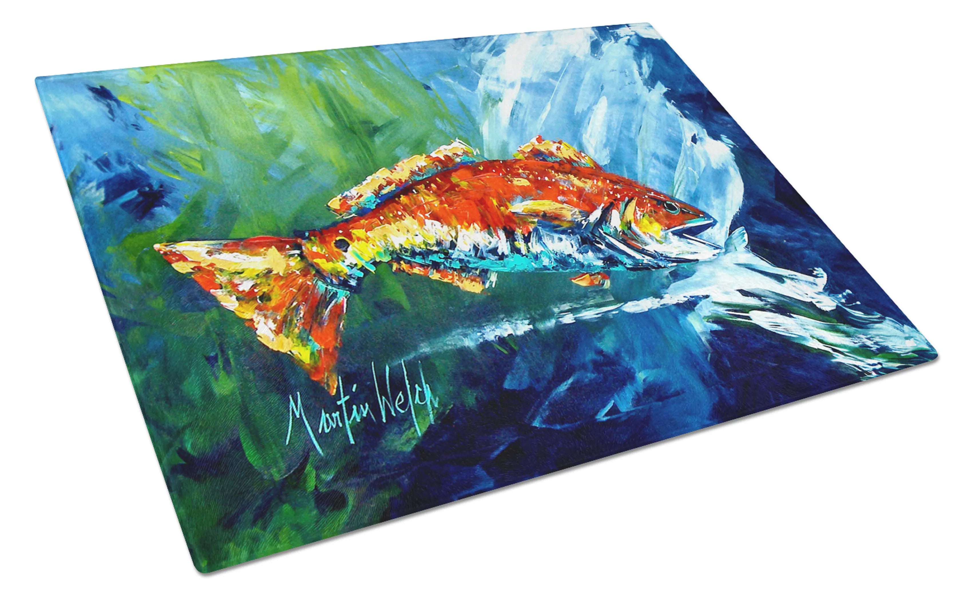Martin Welch New Artwork Glass Cutting Board - Size: LARGE | Pack Of: 1 | Collection name: Martin welch new artwork